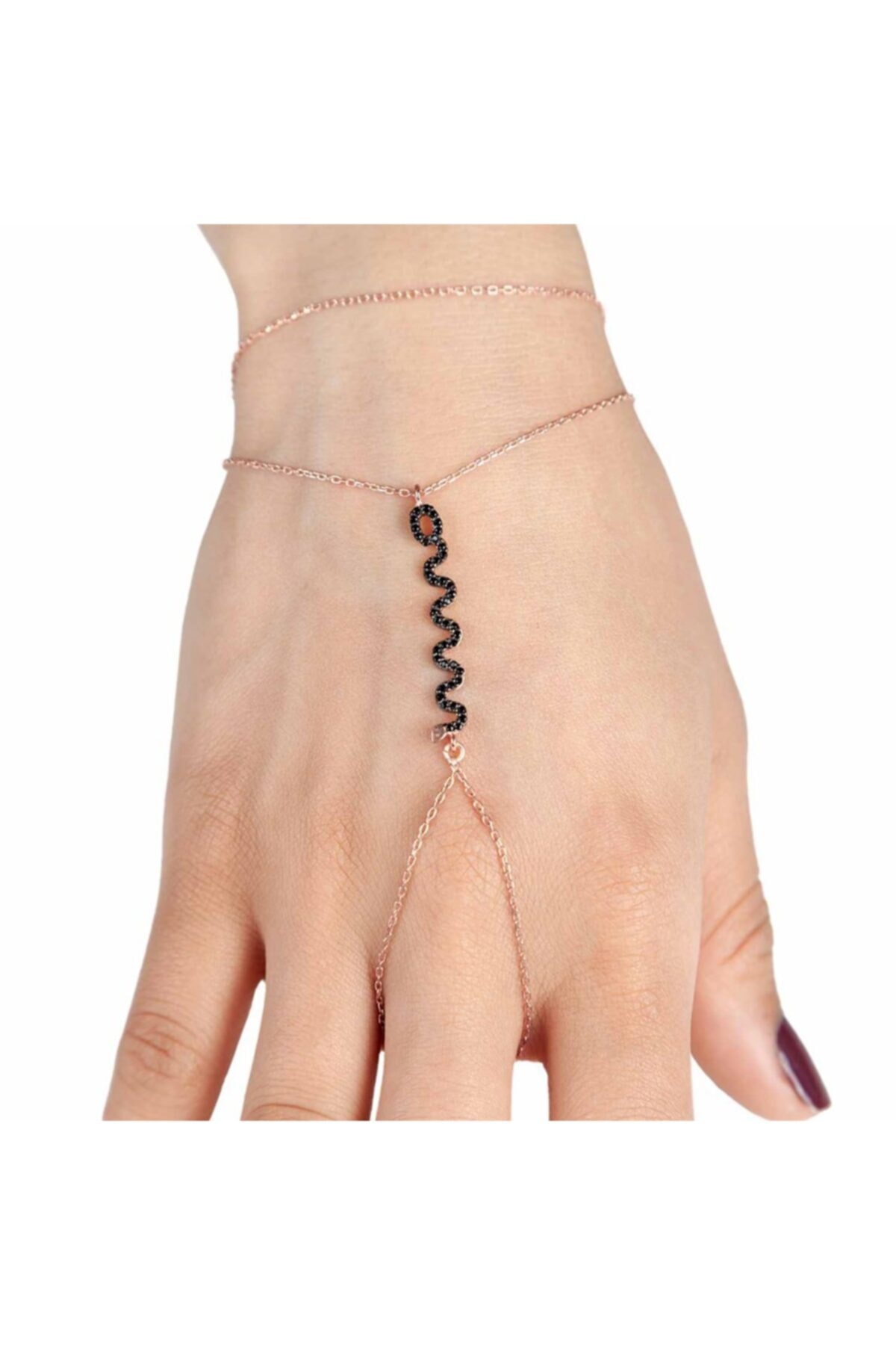 Afrodit Silver Kadın Rose Yılan Modelli Gümüş Şahmeran