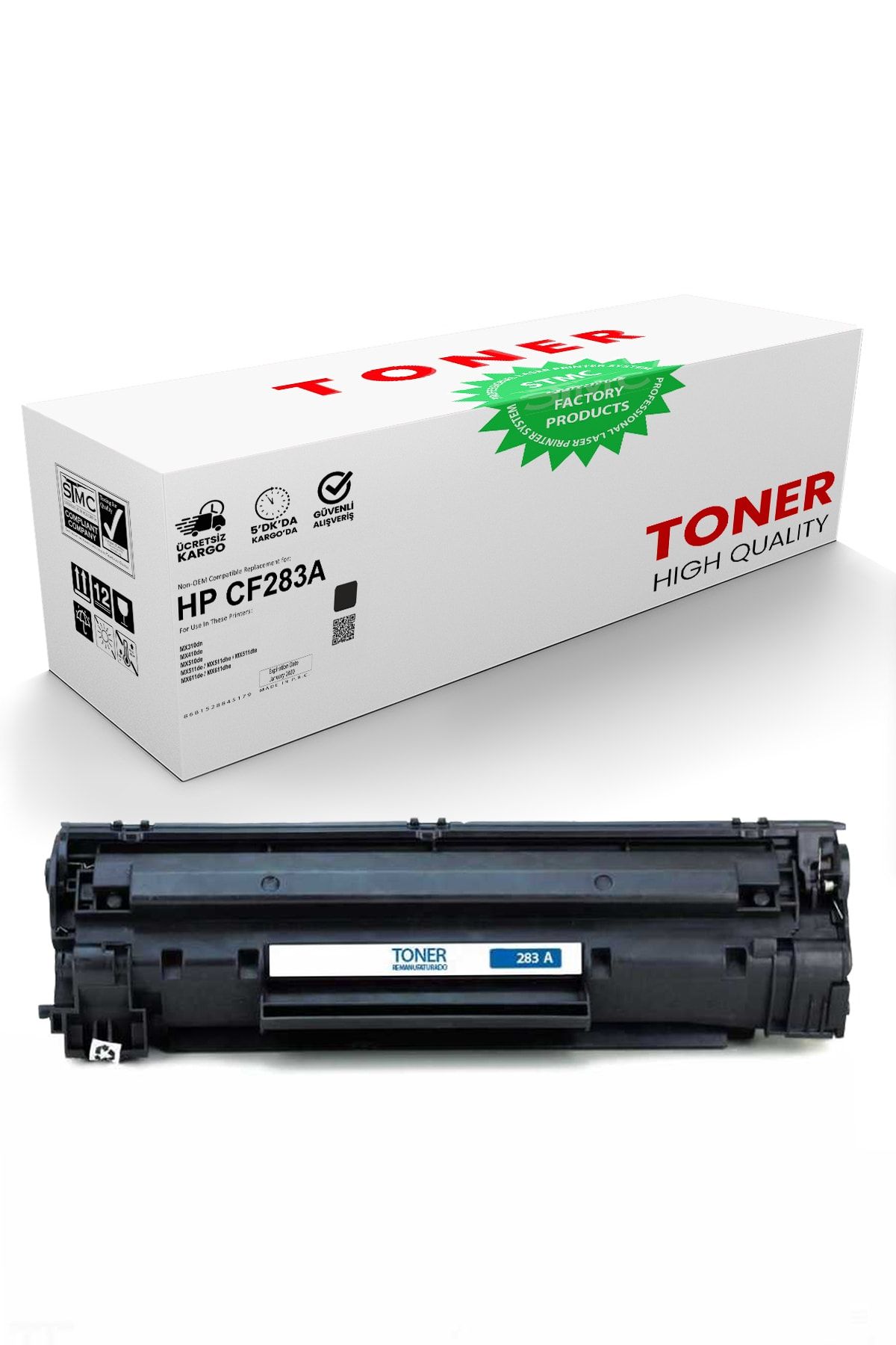 nanoprint Whitebox Hp Cf283a Muadil Toner /wb/m201dw/m201n/m125a/m125nw/m125rnw