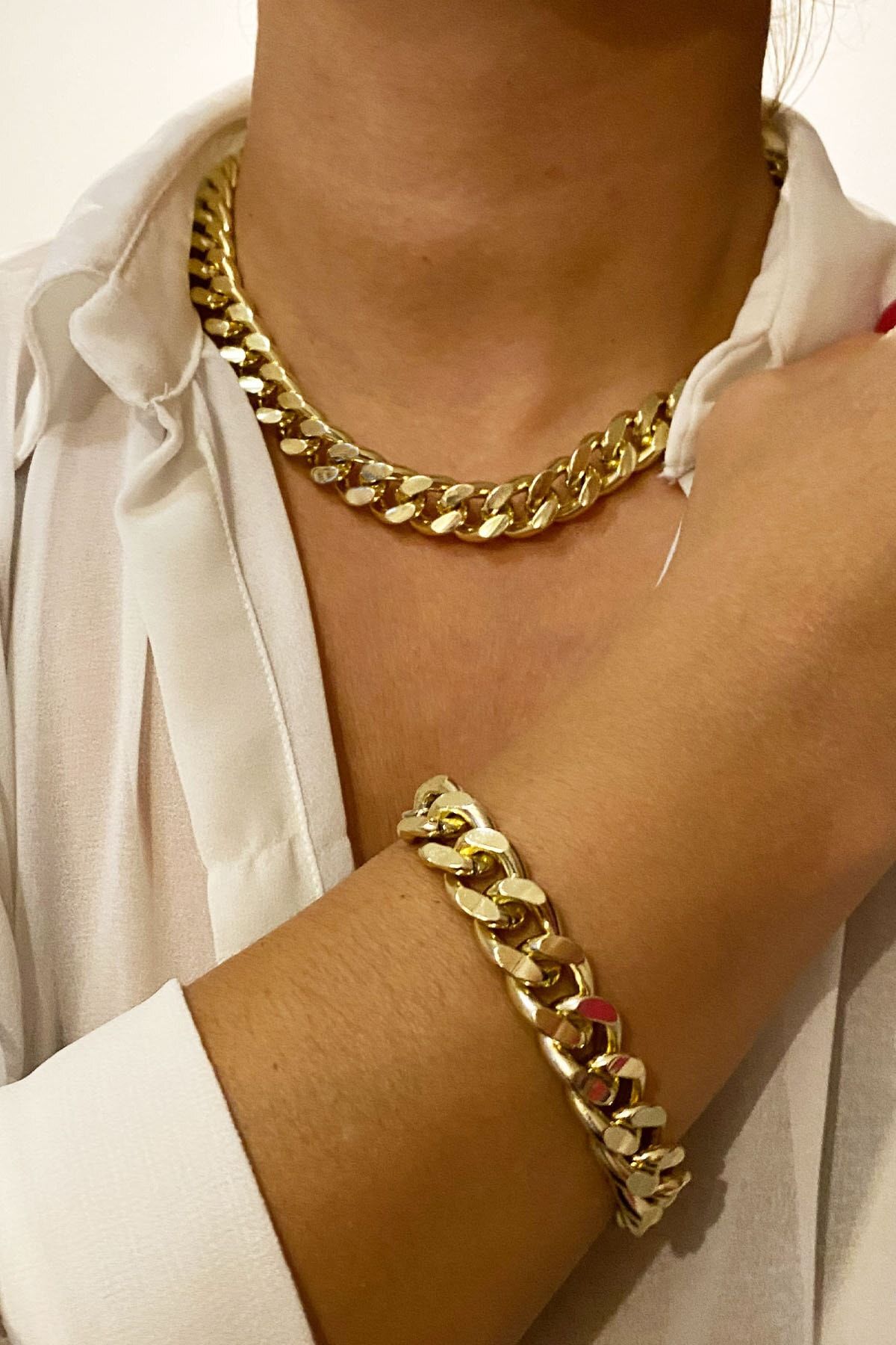 Womens necklace and bracelet hot sale set