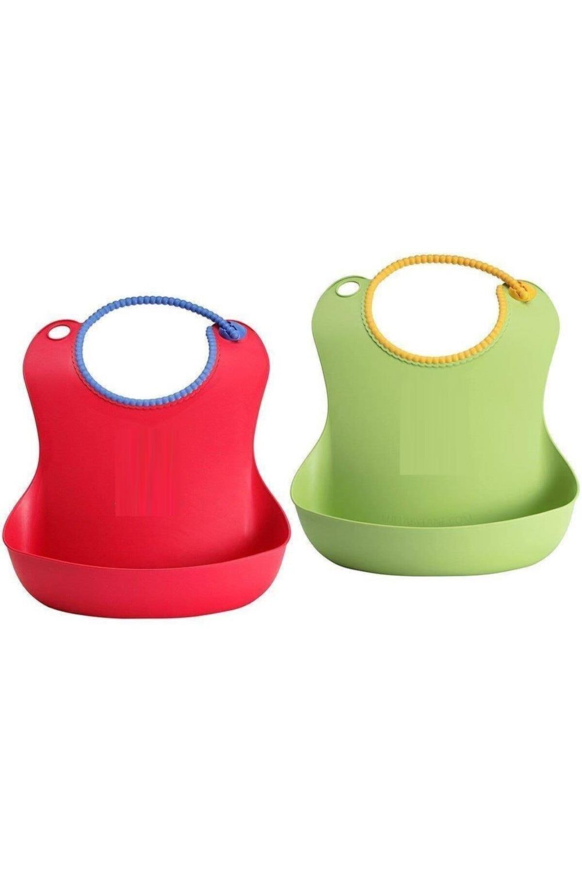 FırsatVar Plastik Bebek Mama Önlüğü Mama Dökülmesi Önleyici Hazneli