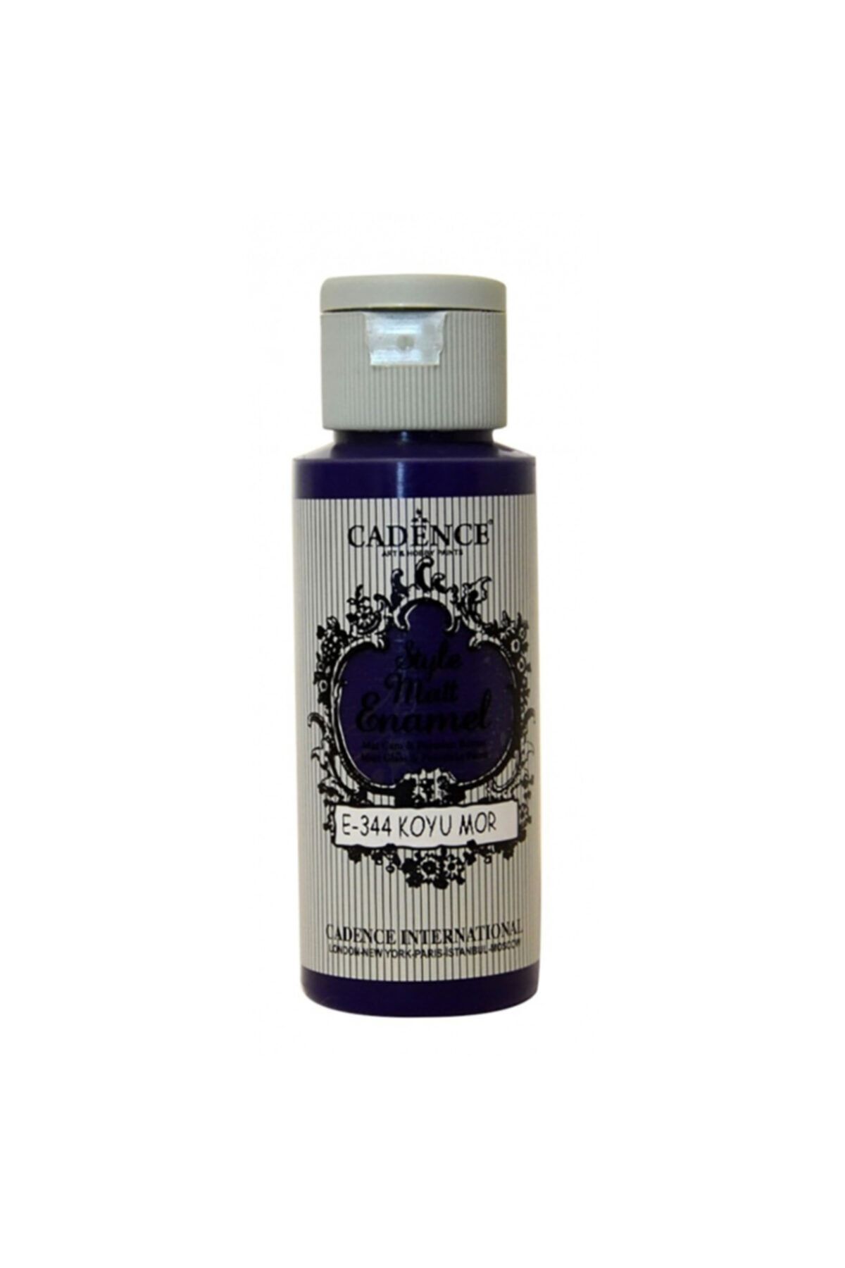 Cadence Style Mat Enamel Cam Boyası 344 Koyu Mor 59ml