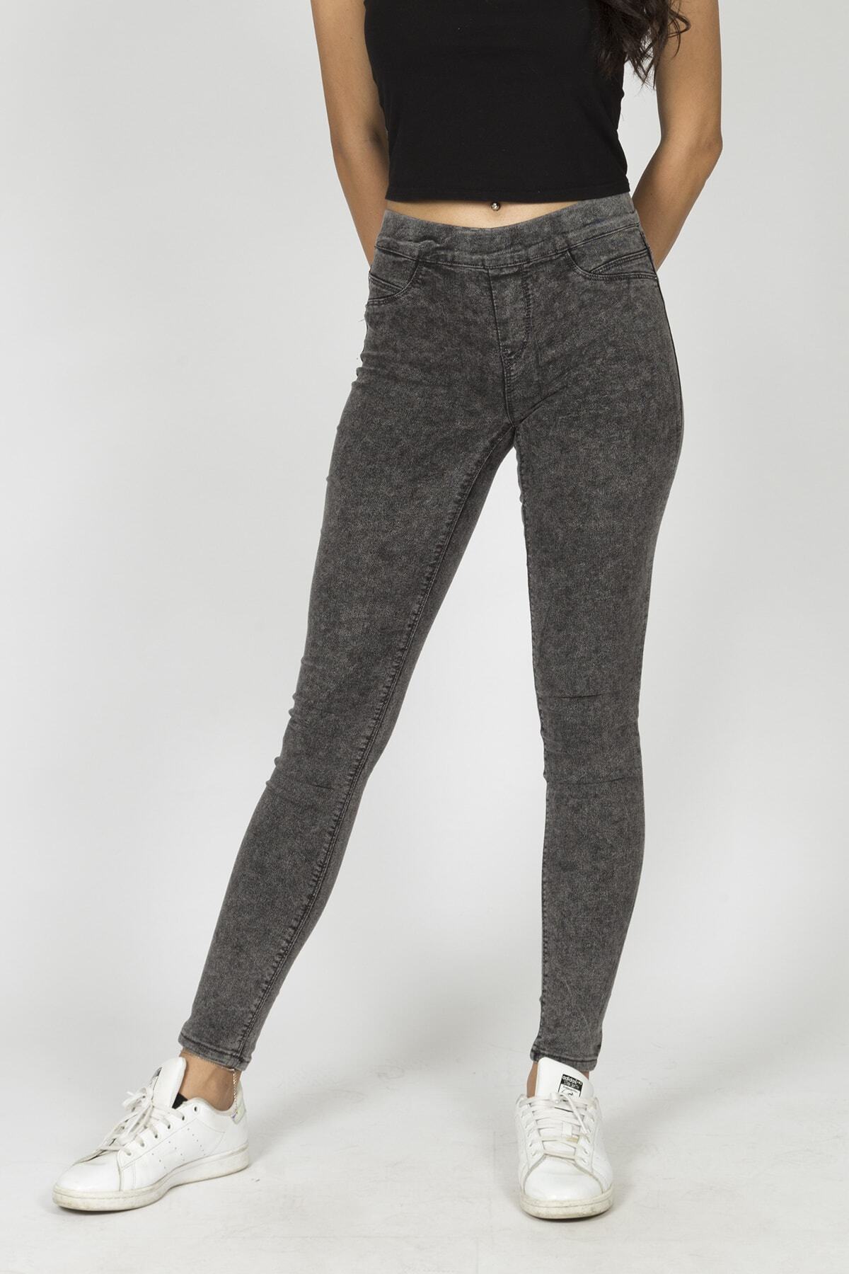 Berm Collection Kadın Füme Kot Tayt