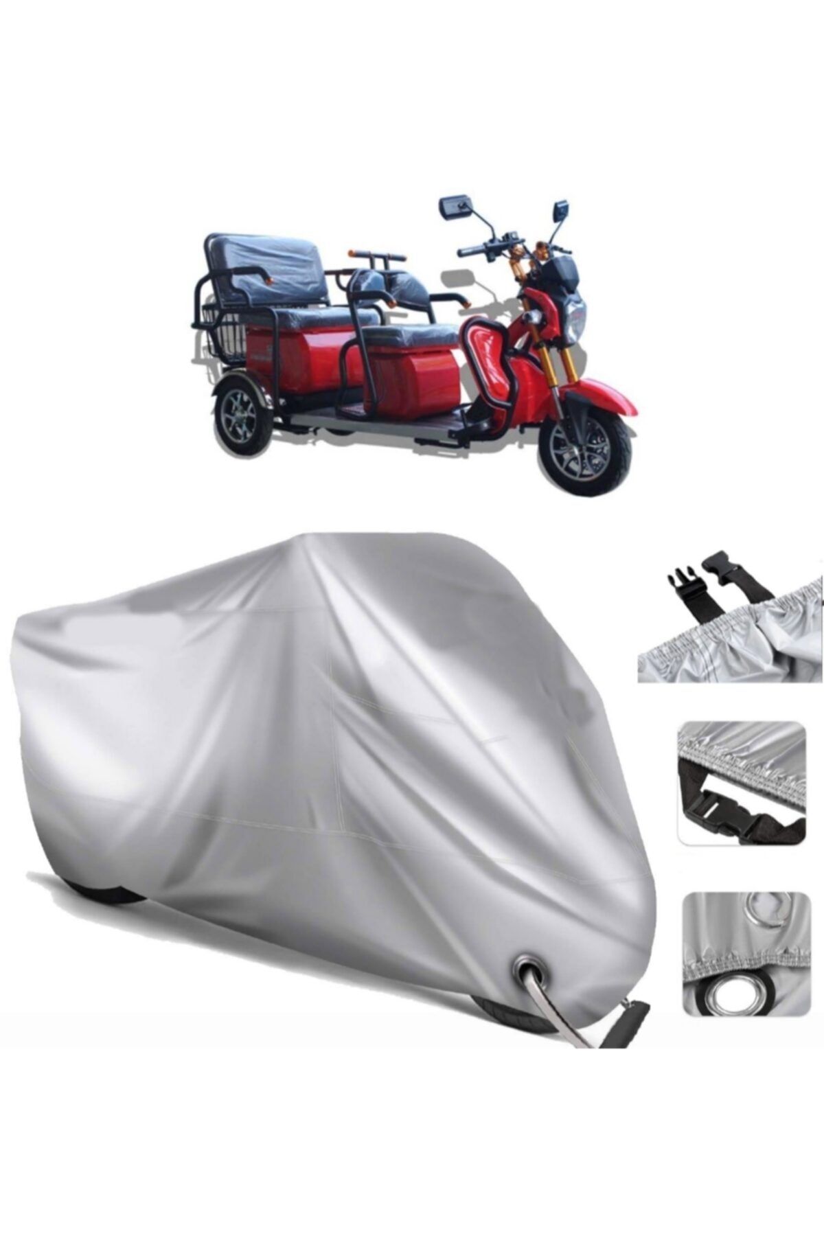 CoverPlus Arora Xlt48 Derya Elektrikli Motor Brandası Arka Çanta Uyumlu (bağlantı Ve Kilit Uyumlu)