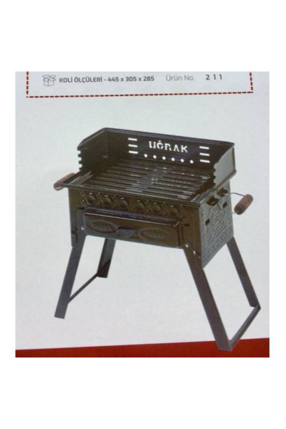 ugrak 211 komurlu emaye mangal piknik pervazli firinli katlanir ayakli cift izgarali 27 cm 42 cm fiyati yorumlari trendyol