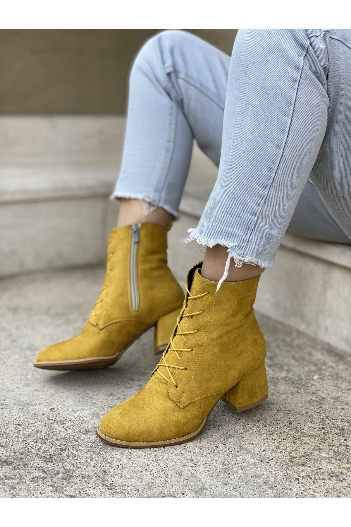 Mida Shoes Hardal Bağıcıklı Süet Bot