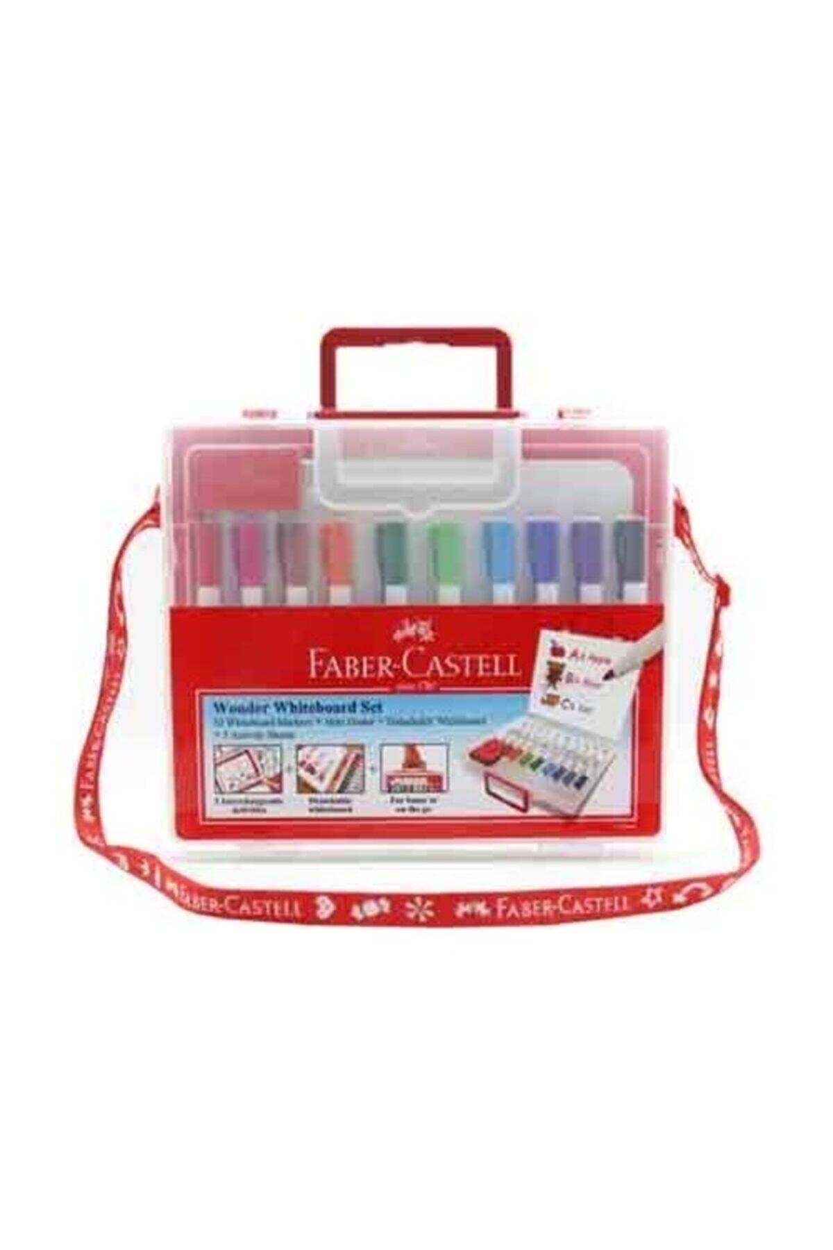 Faber Castel Çantalı Beyaz Tahta Kalemi 10 Renk