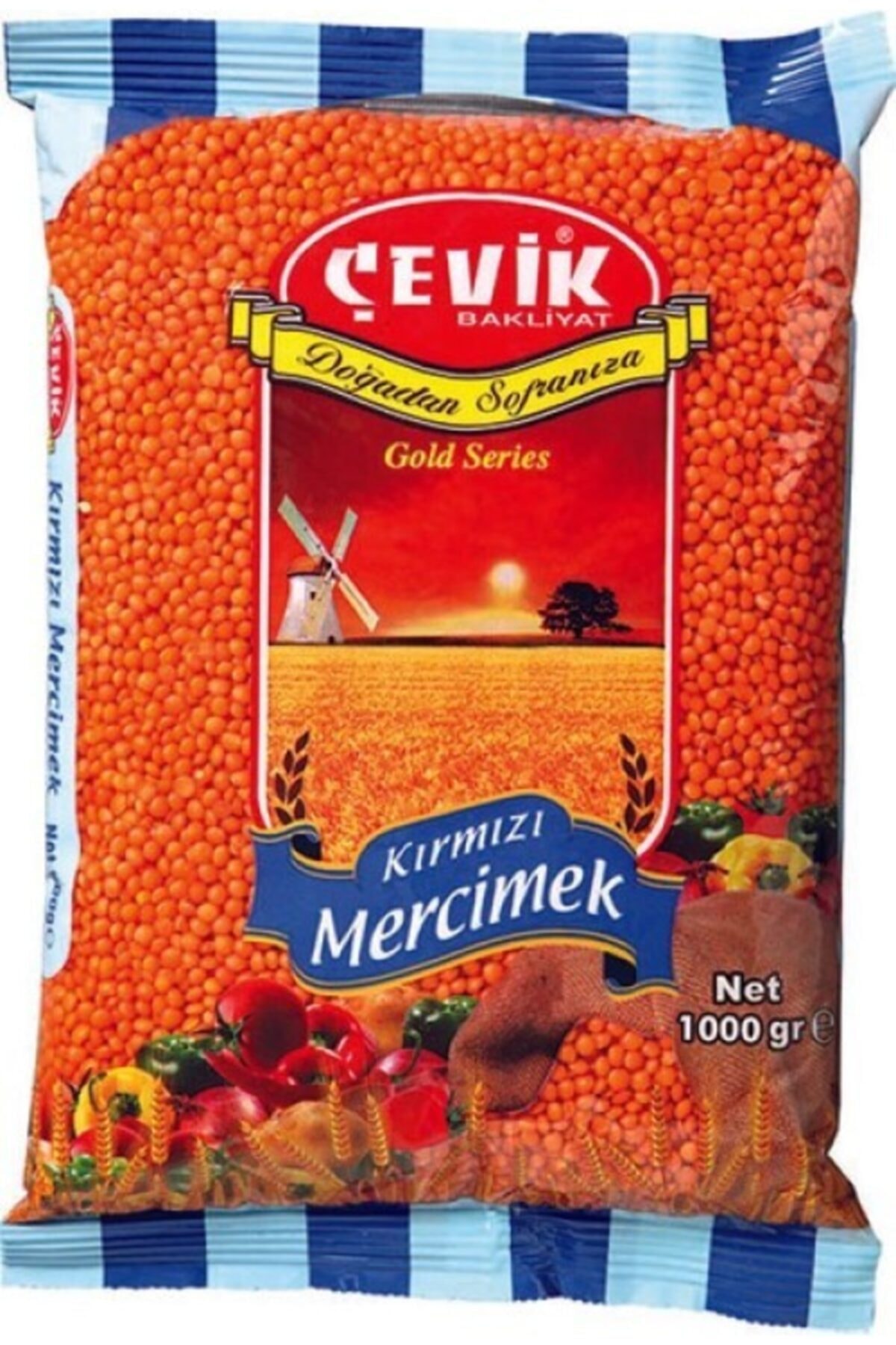 Çevik Mercimek Kırmızı 1000 Gr 2 Adet