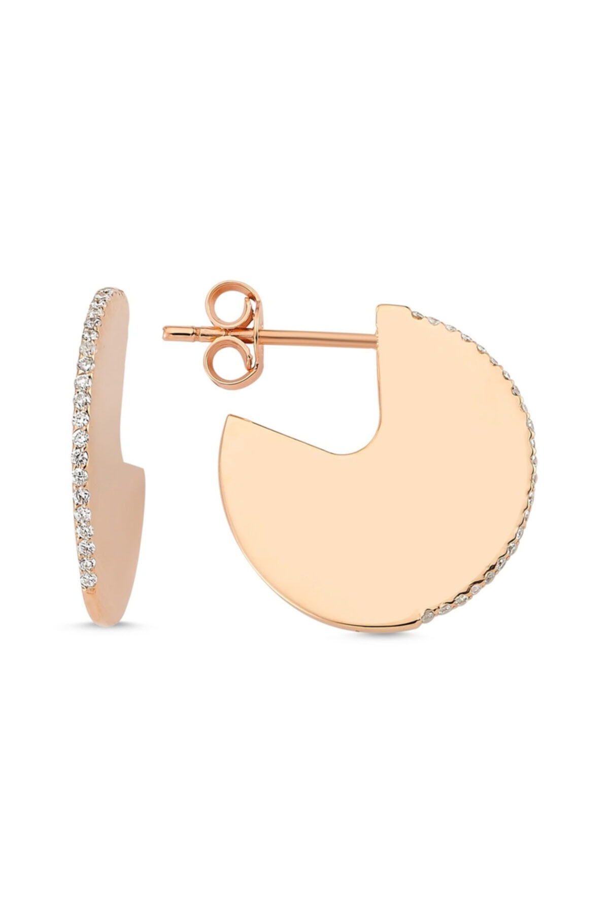 PIRLANT Kadın Rose Gold 0,21 karat A Fantezi Küpe