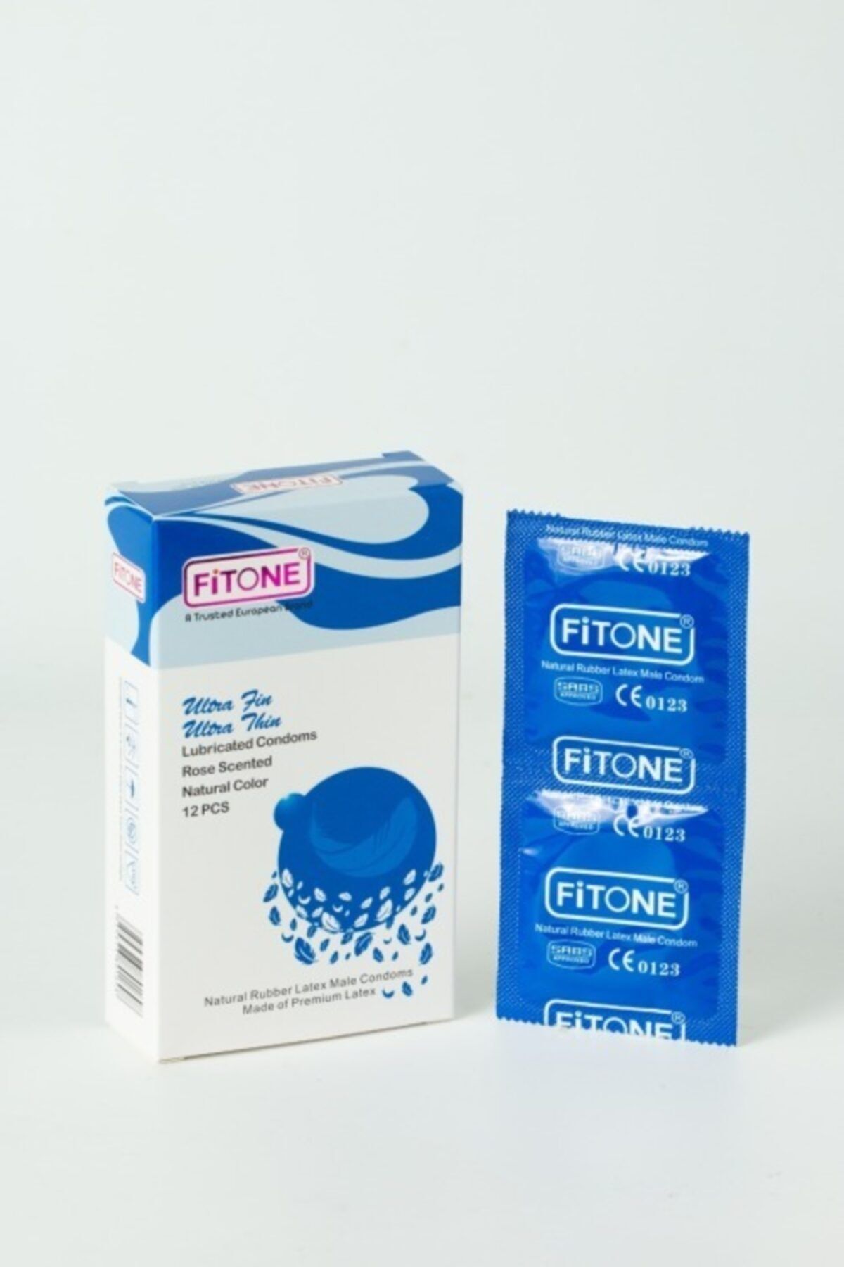 Fitone Pürüzsüz Ultra Ince Gül Kokulu Prezervatif 12'li