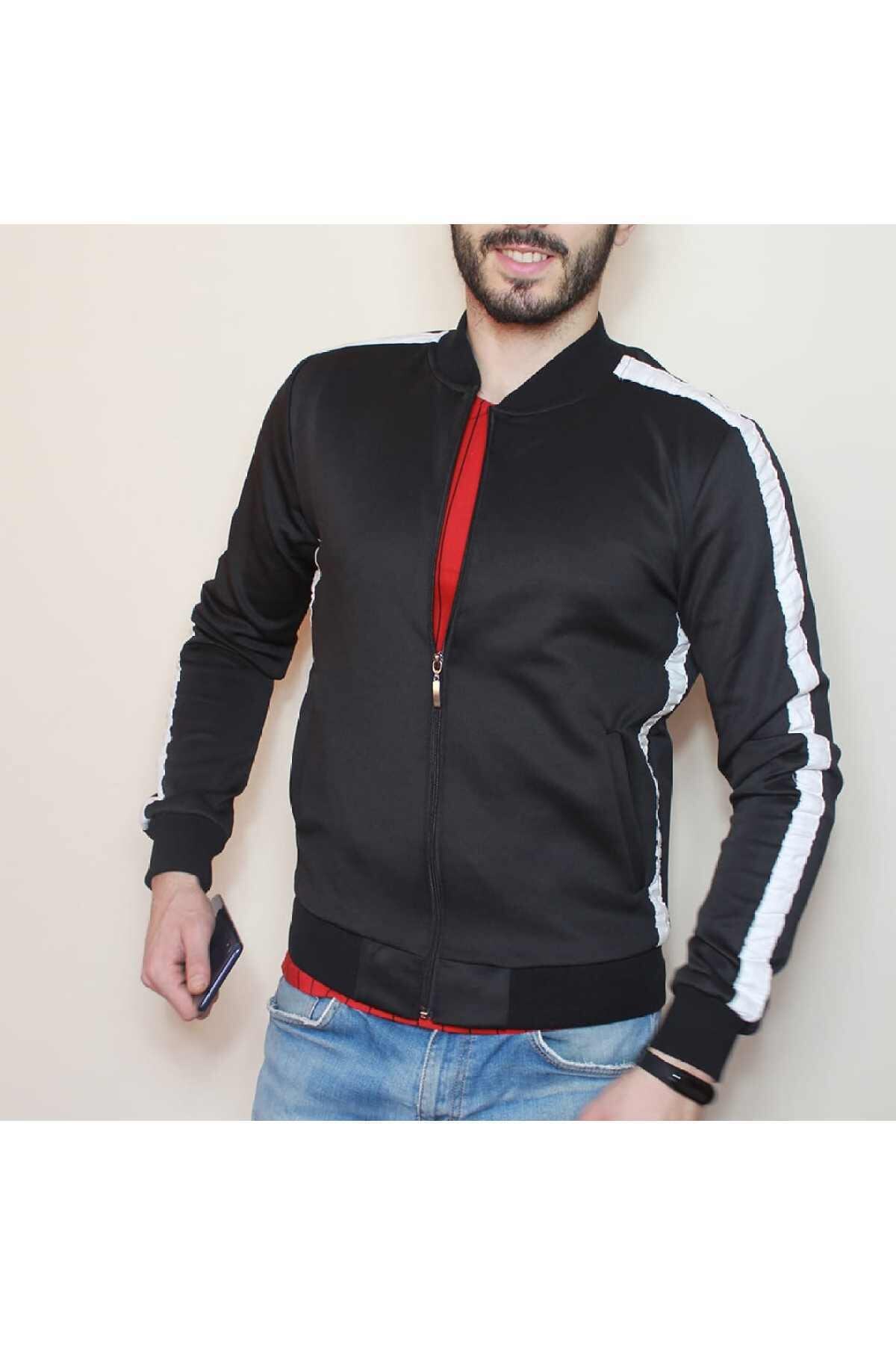 dr.butikman Erkek Siyah Mont Eşofman Üstü