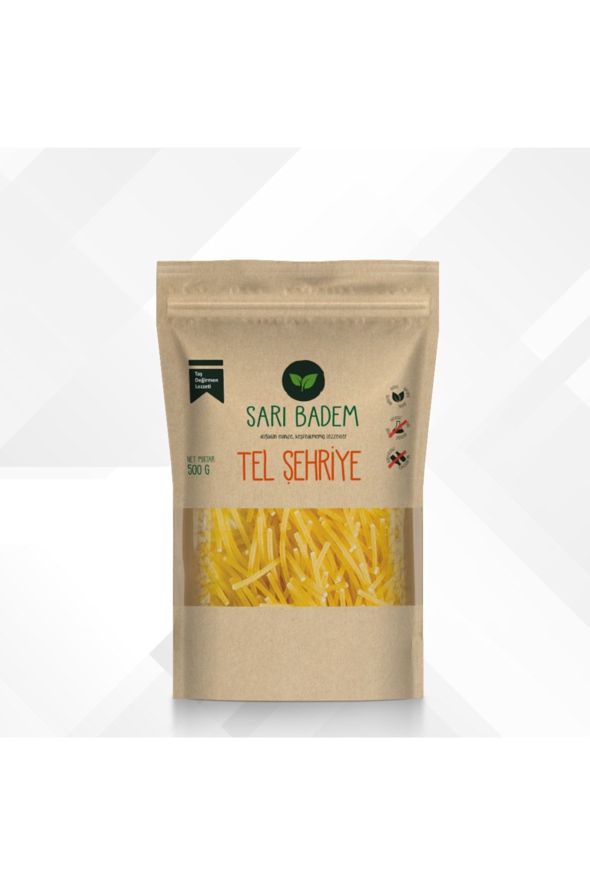SARI BADEM Doğal Ev Yapımı Tel Şehriye 500 Gr