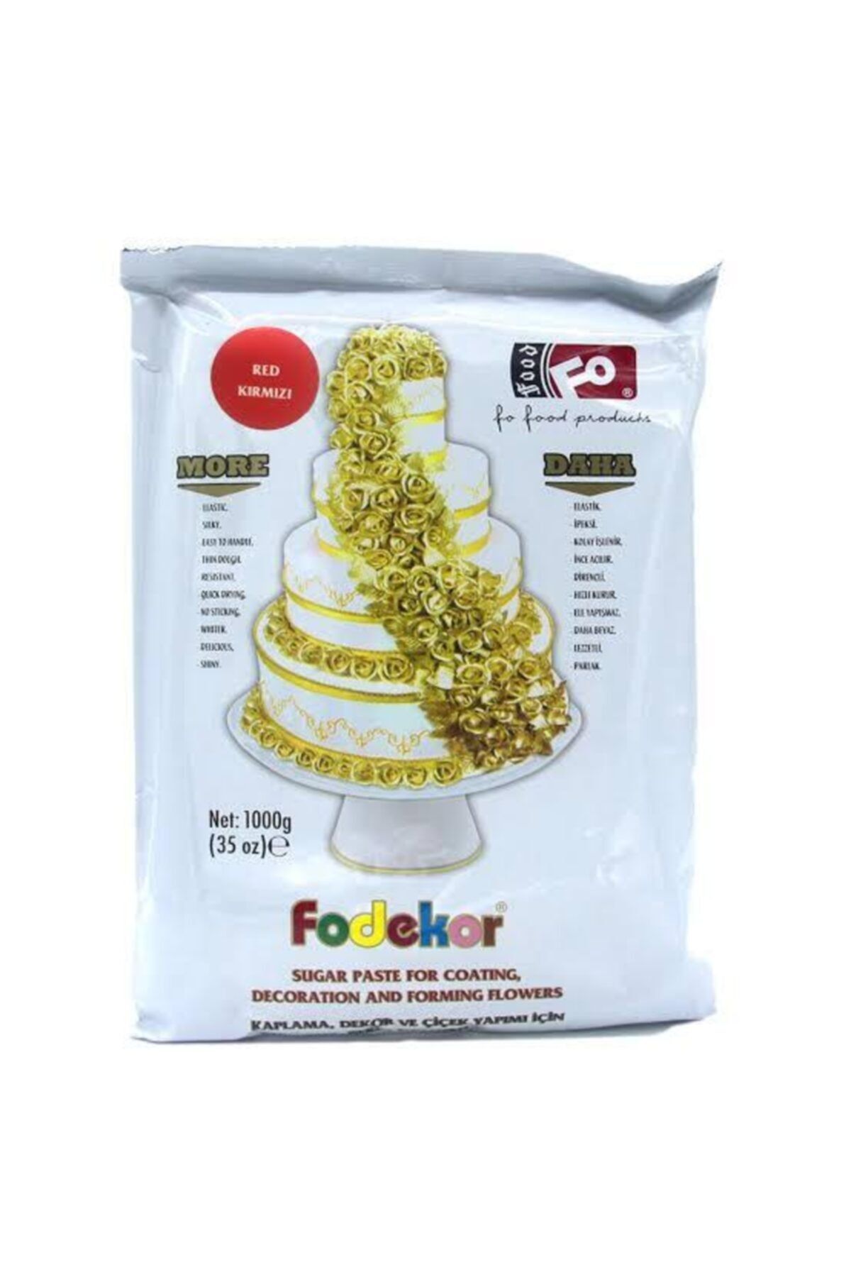 FO Kırmızı Şeker Hamuru 1 Kg