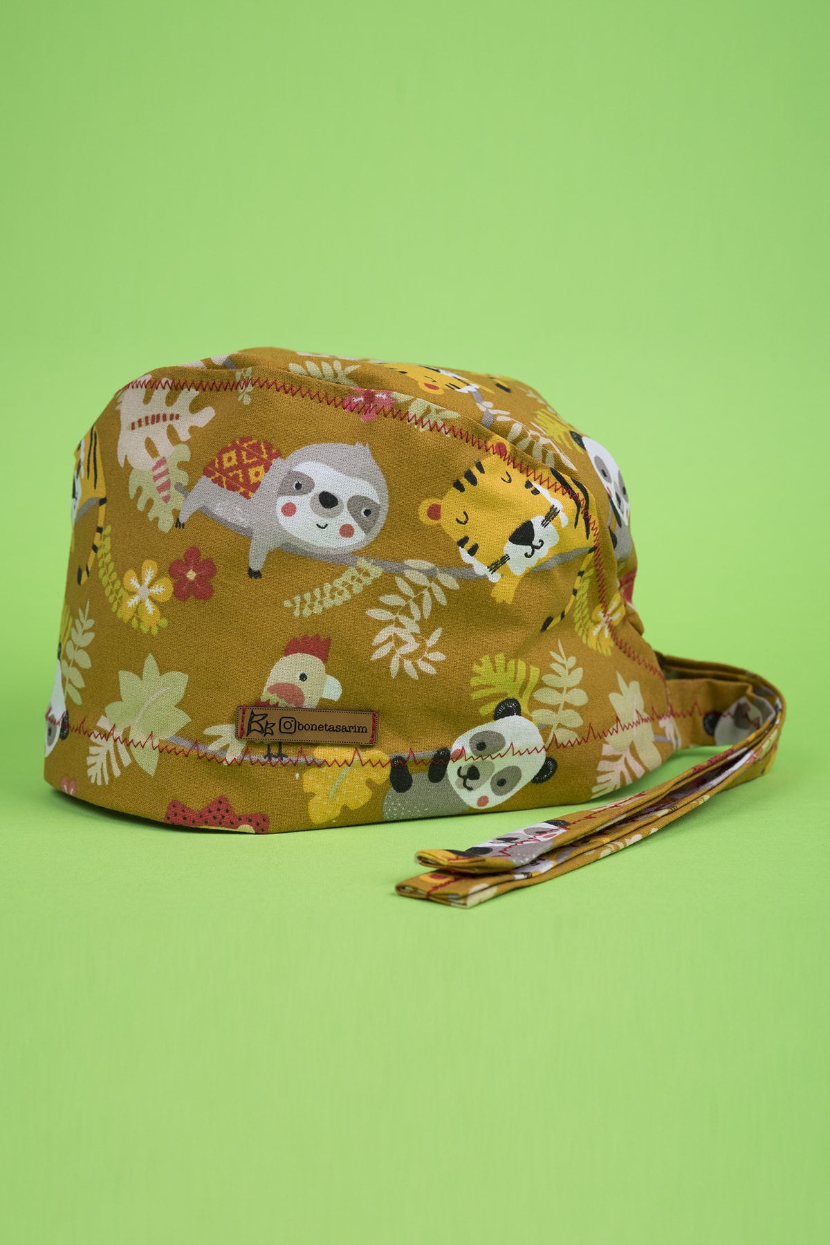 Best Bone Hardal Hayvanlar Alemi Desenli Cerrahi Bone