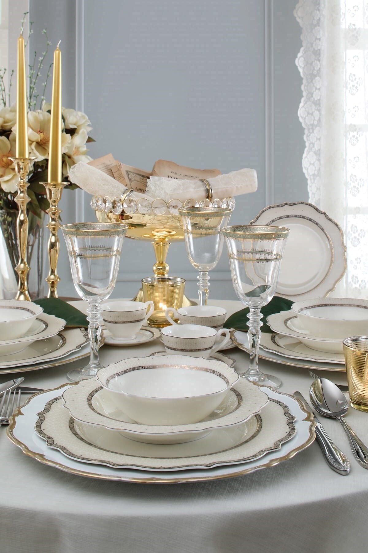 Pierre Cardin Ekru Marvel Yemek Takımı 60 Parça