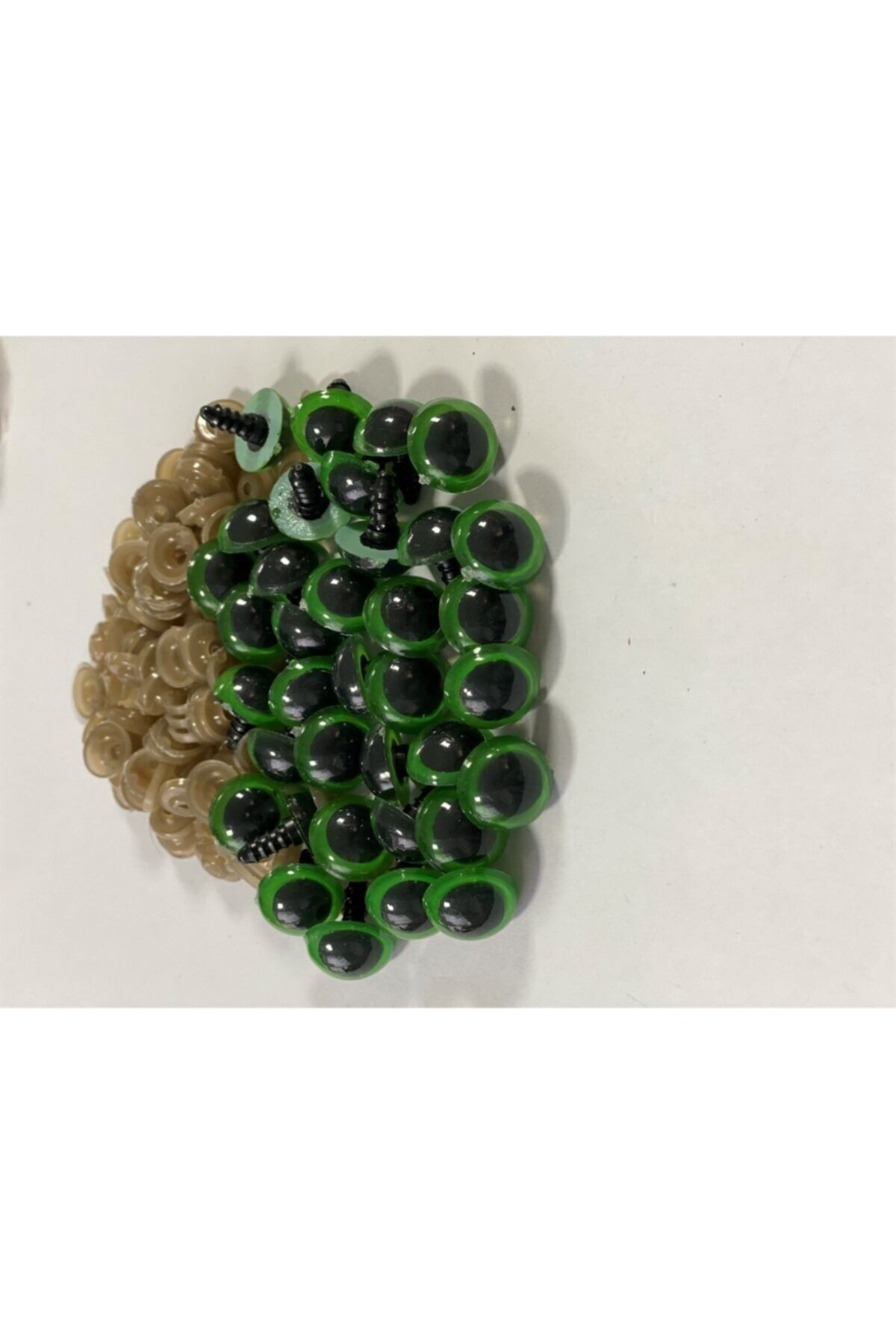 ERDOĞAN ÇARŞI Amigurumi Vidalı Göz 16mm Yeşil 50 Çift 100 Adet