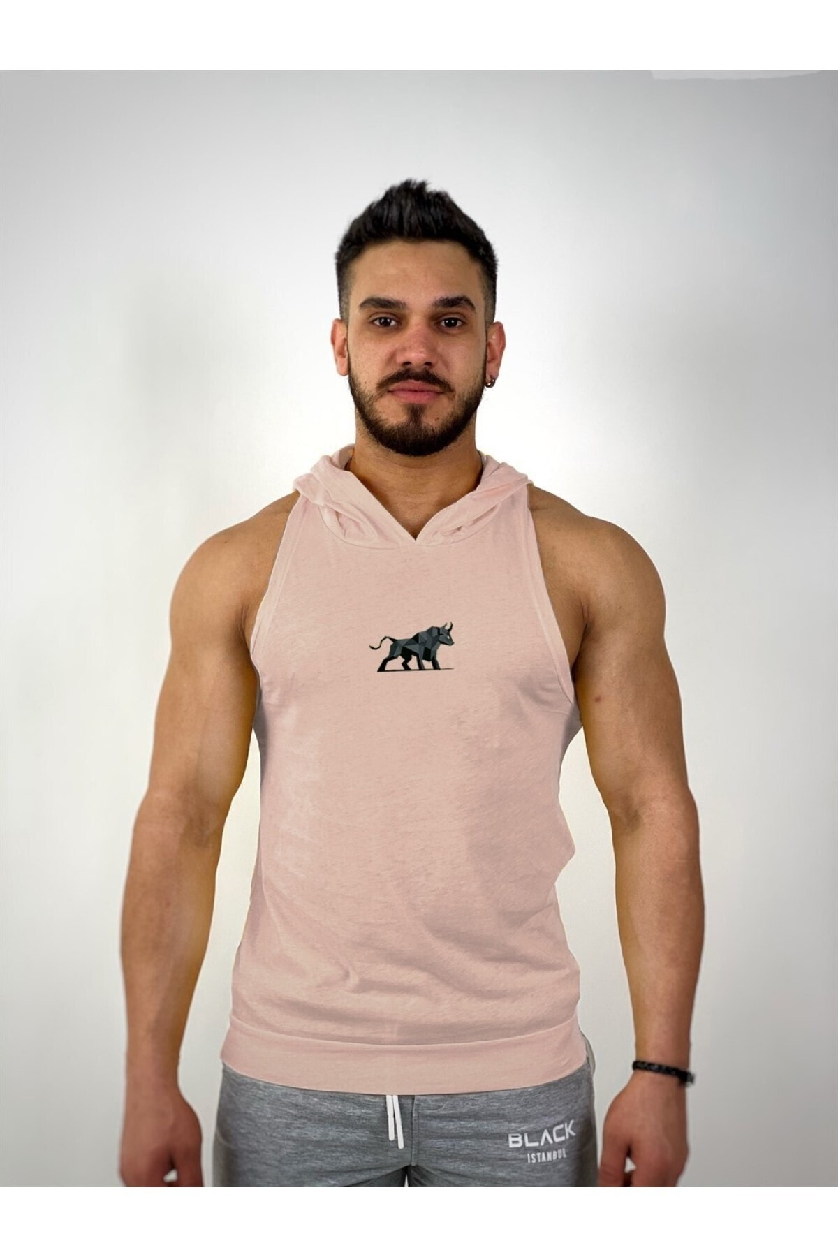 Black İstanbul Black - Bull Kapşonlu Fitness Atleti