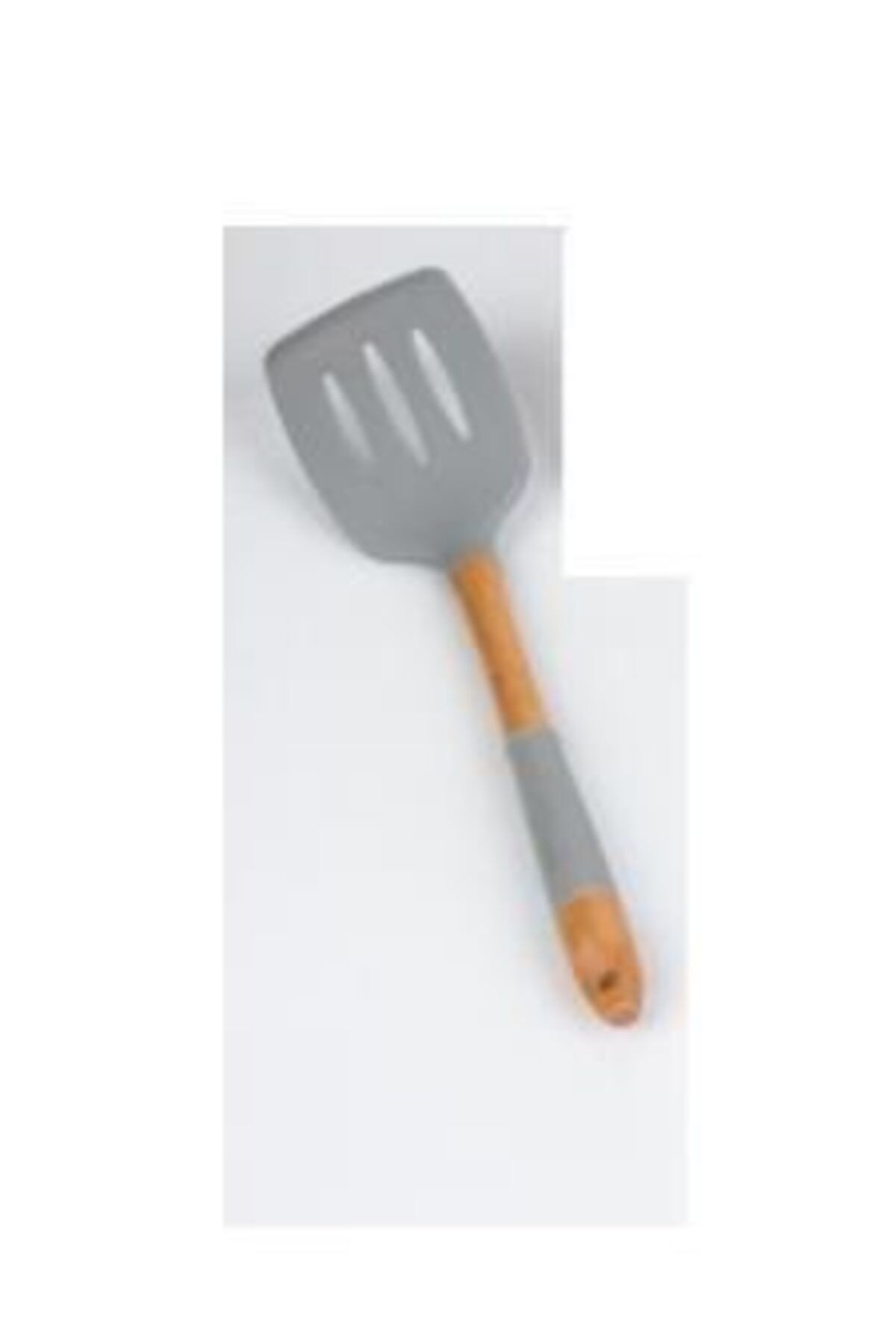ACAR Silikon 30cm Ahşap-silikon Saplı Gri Servis Spatulası 9997