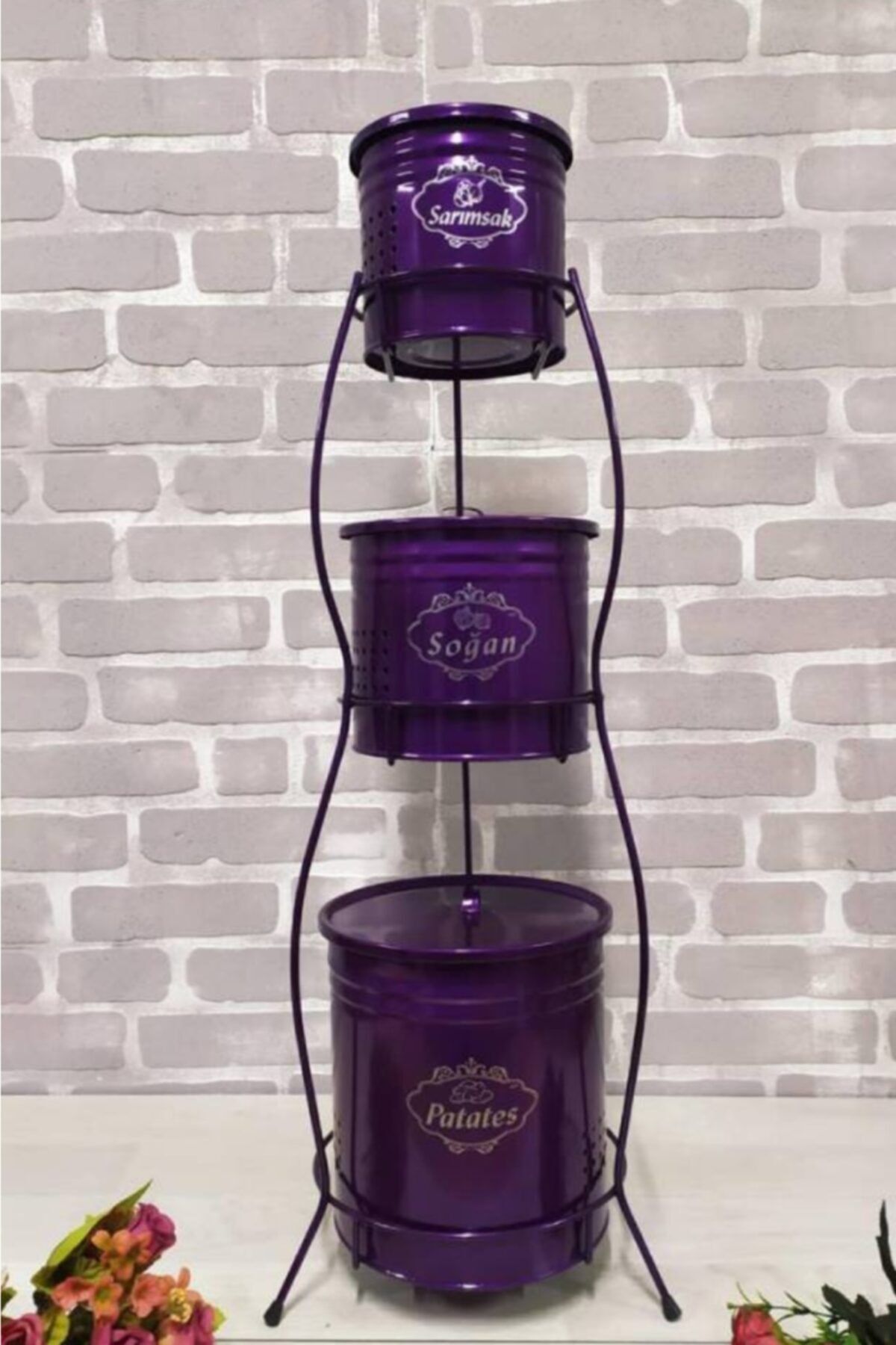kitchen trend 3 katli patates soganlik duz mor fiyati yorumlari trendyol