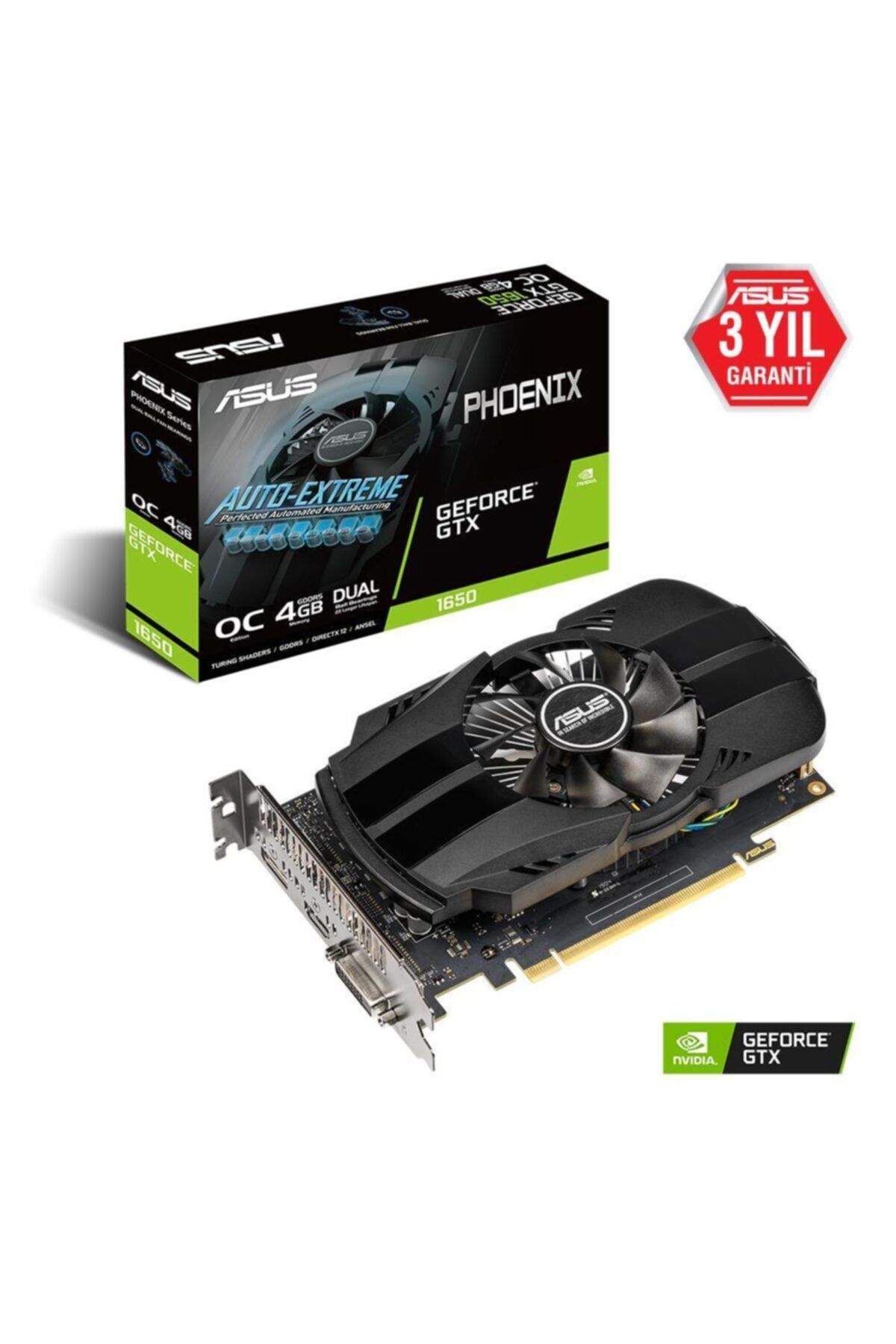 ASUS Phoenix Geforce Gtx 1650 Oc 4gb 128 Bit Ekran Kartı