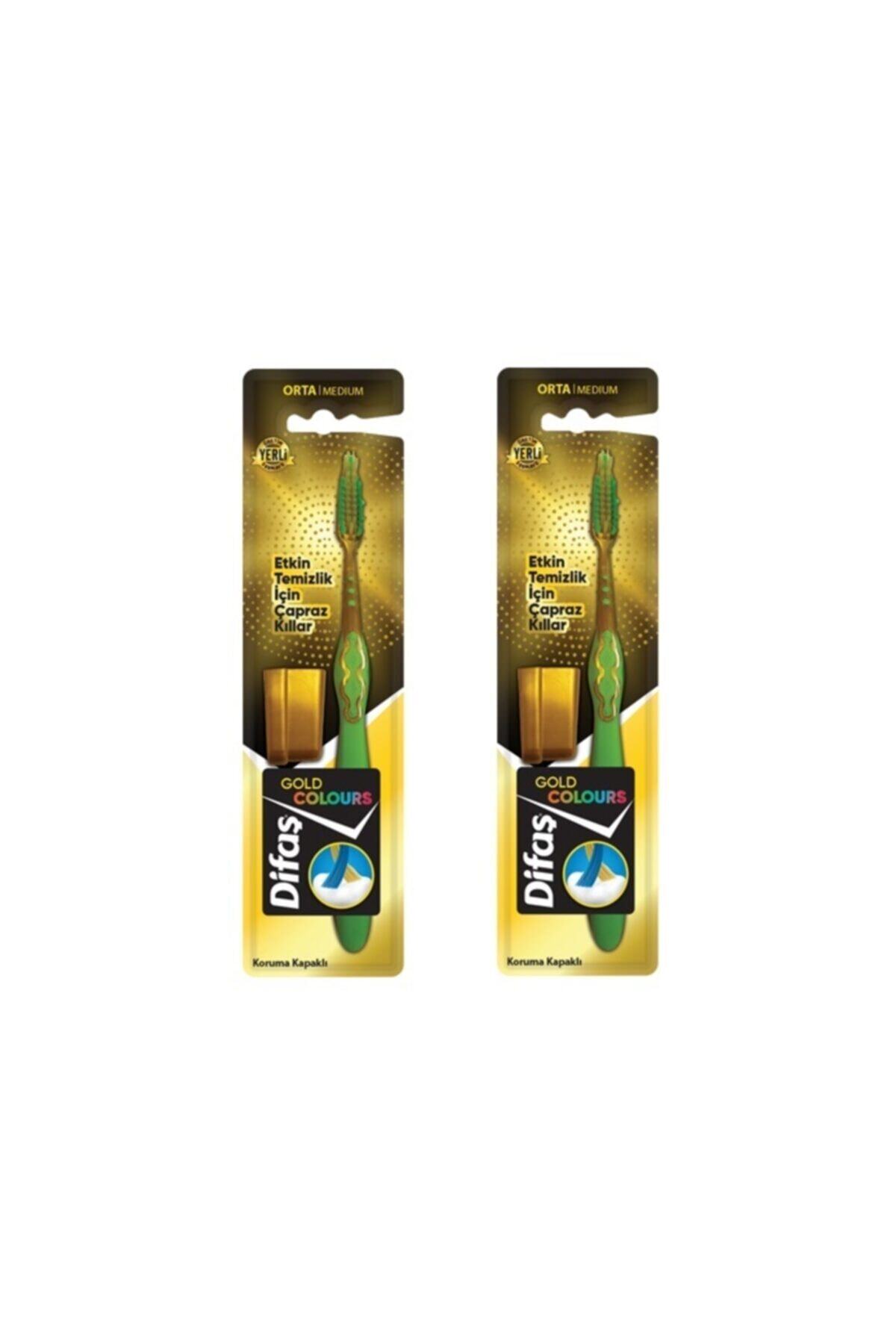 Difaş Gold Colours Diş Fırçası Orta Sert 2 Adet
