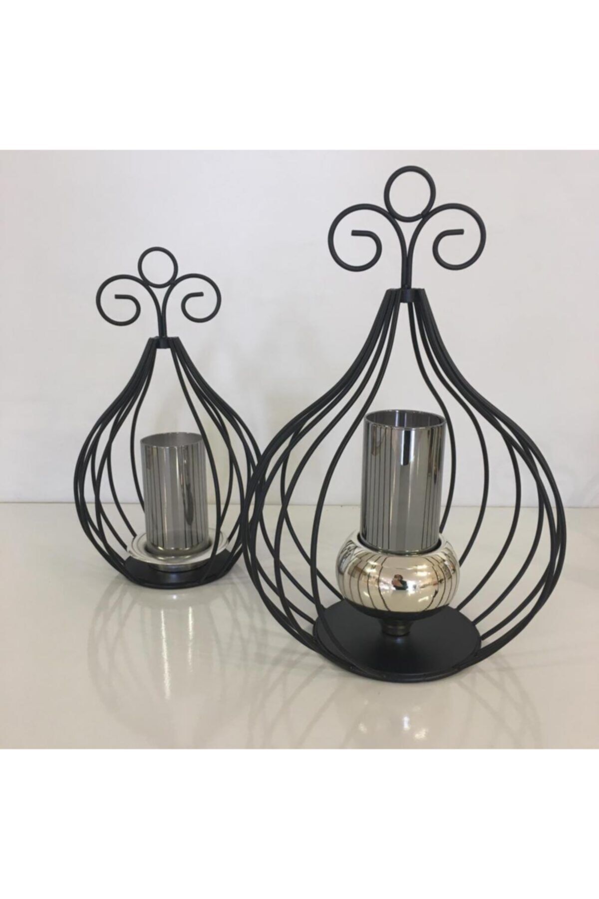 Helvacıoğlu No:11 Deco Kafes Şamdan 2’li – S0580bk