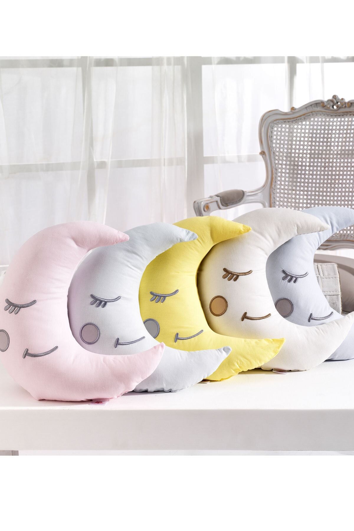 Momi Shop Momishop Ay Figürlü Dekoratif Uyku Arkadaşım Pembe