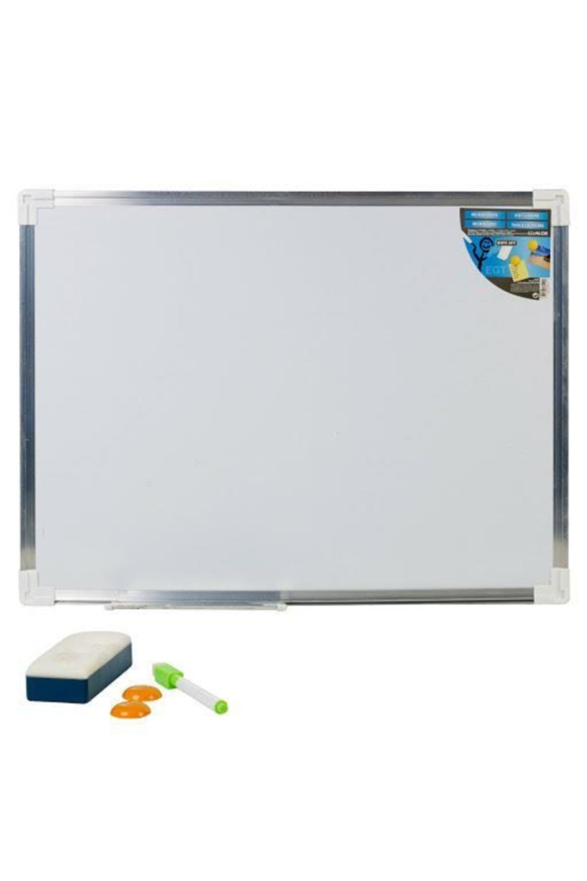 Koopman Duvara Monte Alüminyum Çerçeve Beyaz Yazı Tahtası 61x46cm
