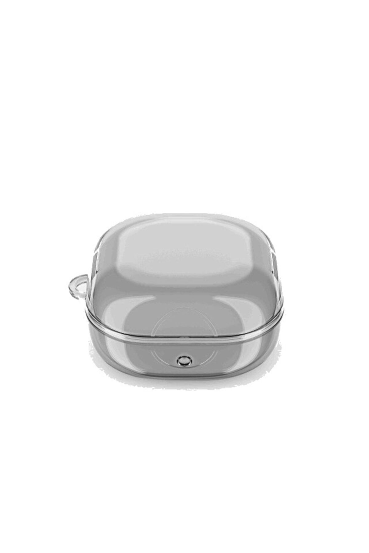 Gpack Samsung Galaxy Buds Live Silikon Transparan Renkli Sert Silikon Antrasit