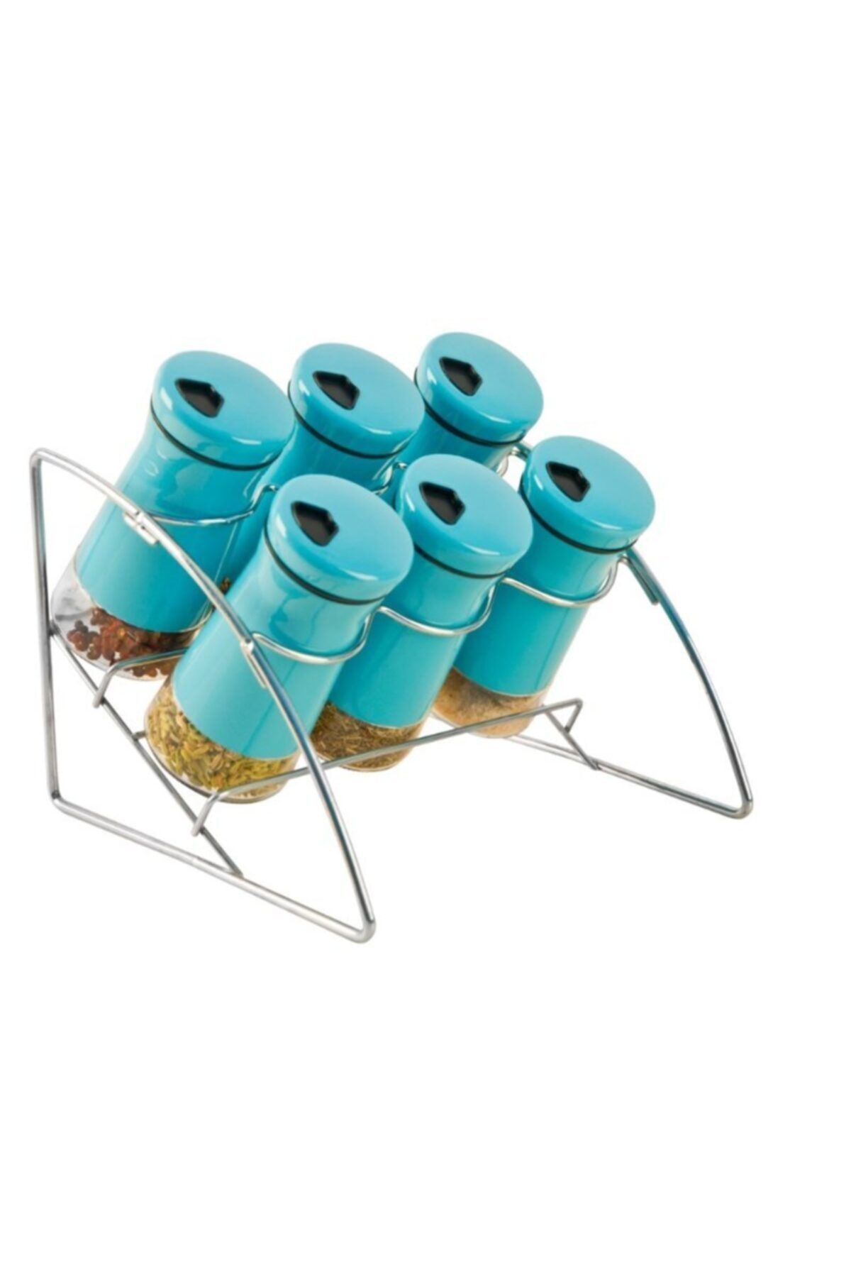 SETABIANCA Setabıanca Kıtchen Baharat Seti 6lı Stand Mavi