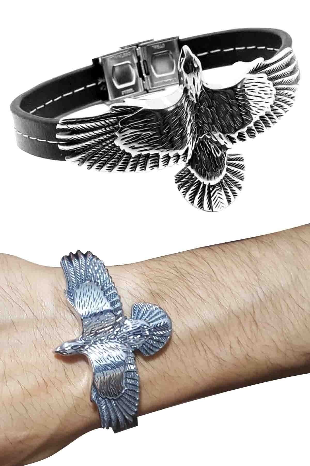 Cadının Dükkanı Kartal Erkek Çelik Bileklik