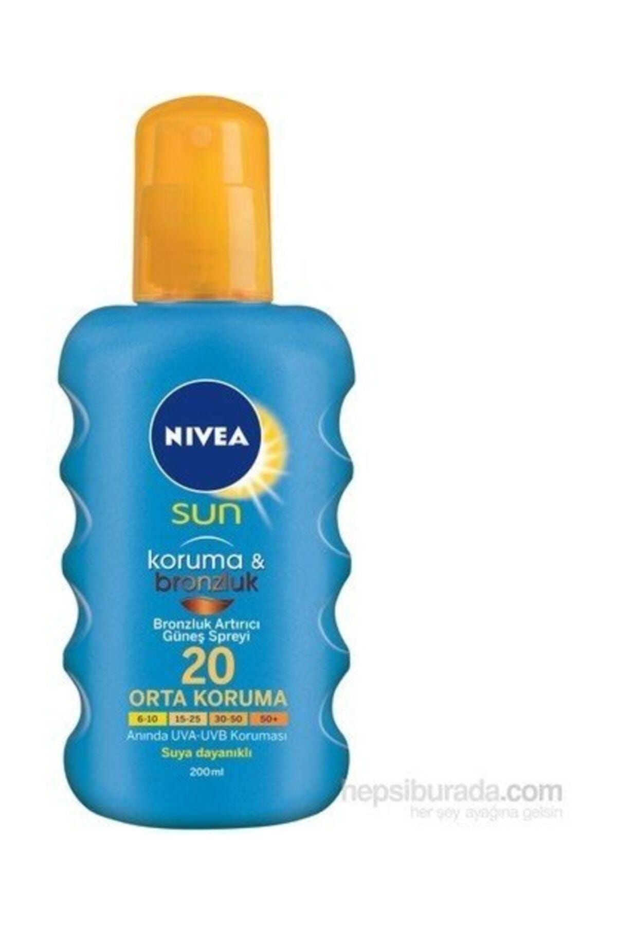 Nivea Sun Koruma ve Bronzluk Bronzluk Artırıcı Güneş Spreyi F20