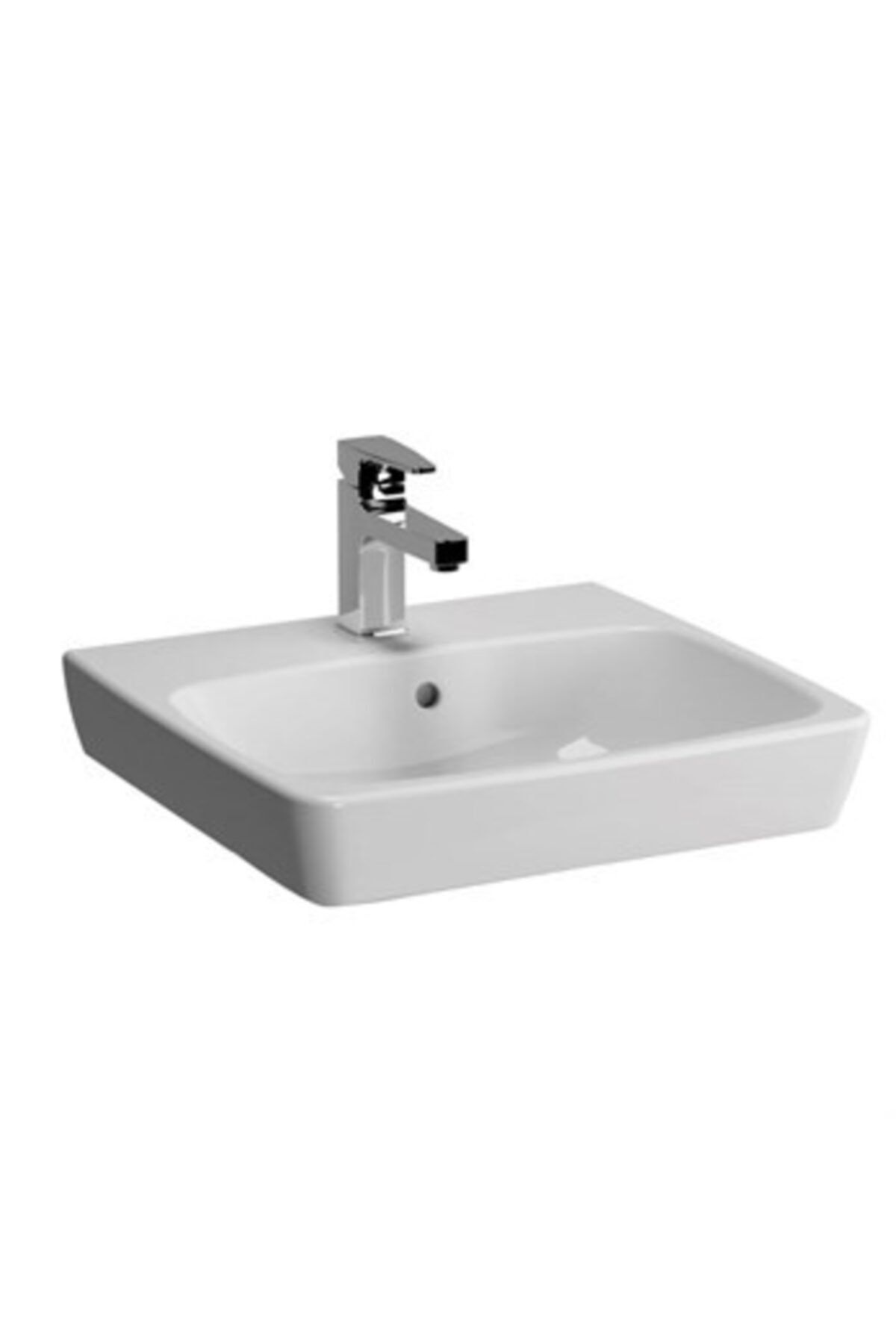 VitrA Metropole Standart Lavabo Armatür Delikli Su Taşma Delikli 50 Cm Beyaz