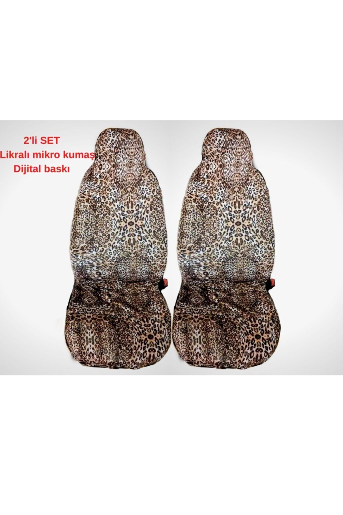 R.O RELAX Leopar Desenli Likralı Servis Kılıfı