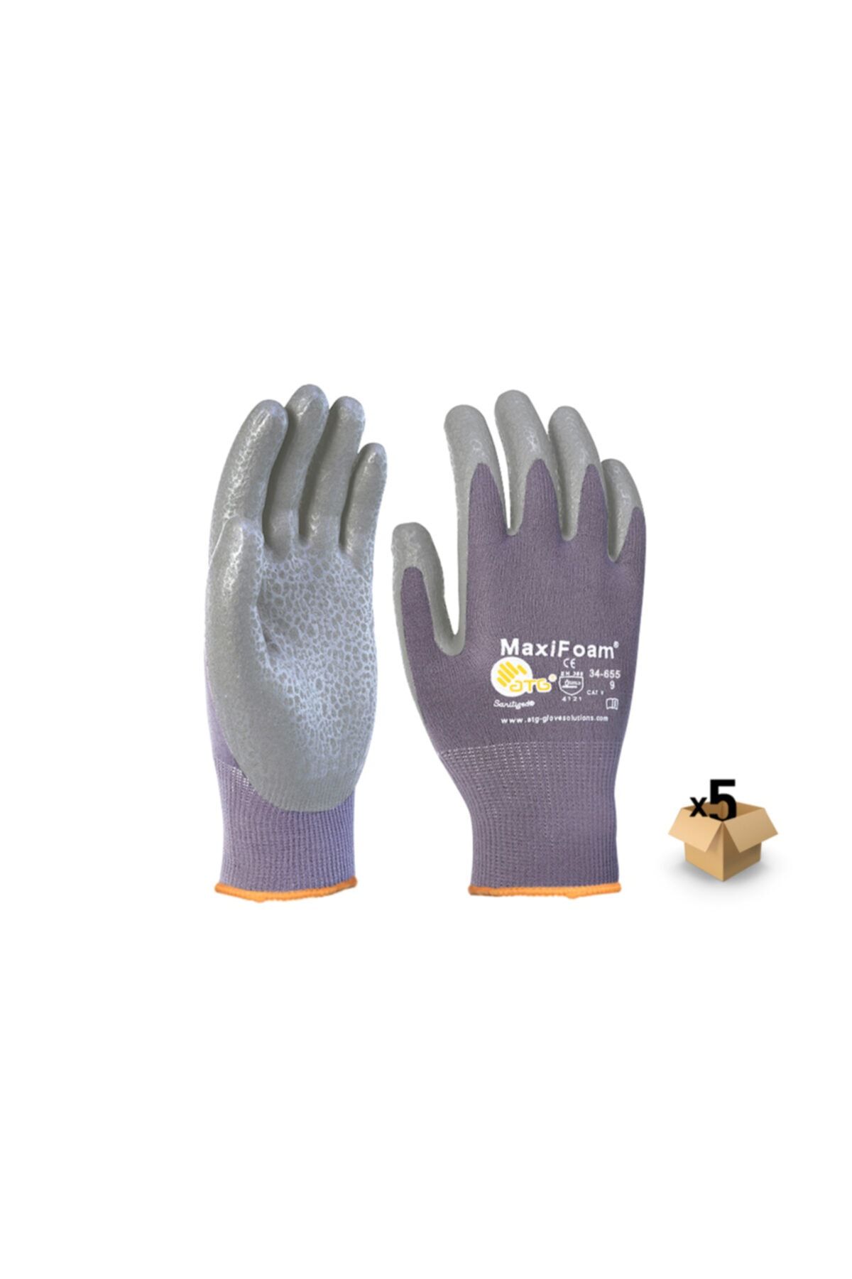 ATG 5'li Paket 34-655 Maxifoam Eldiven No:9 (l)