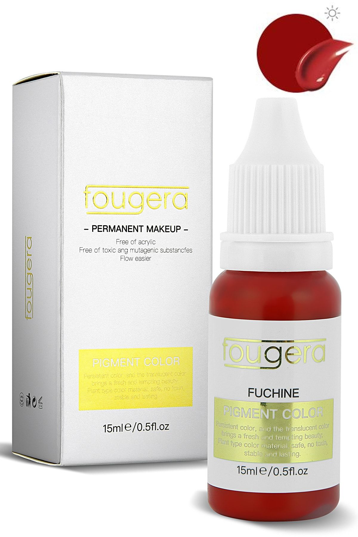 Fougera 15 Ml Fuchine Kalıcı Makyaj Boyası Dudak Pigmenti
