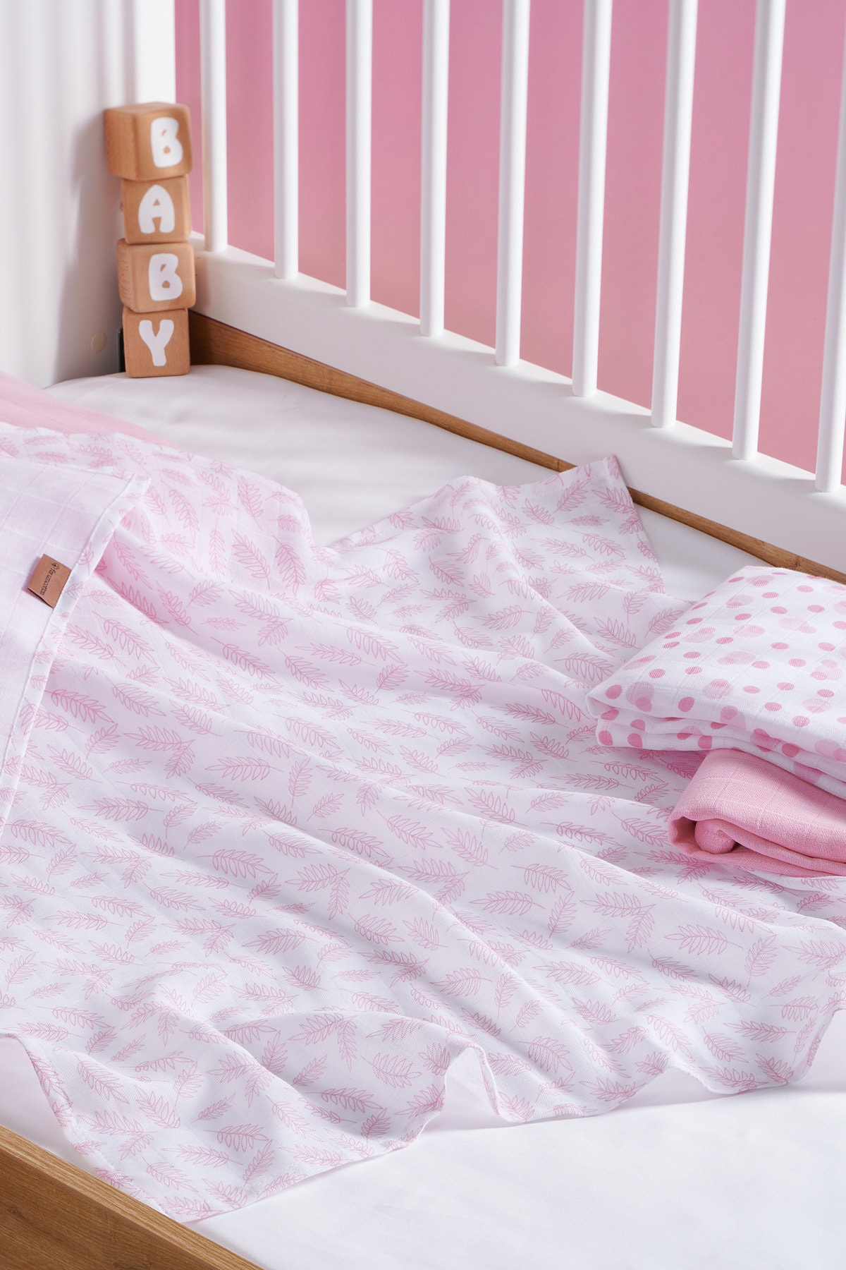 forumcotton Bebek Müslin Örtü Seti 3 Lü