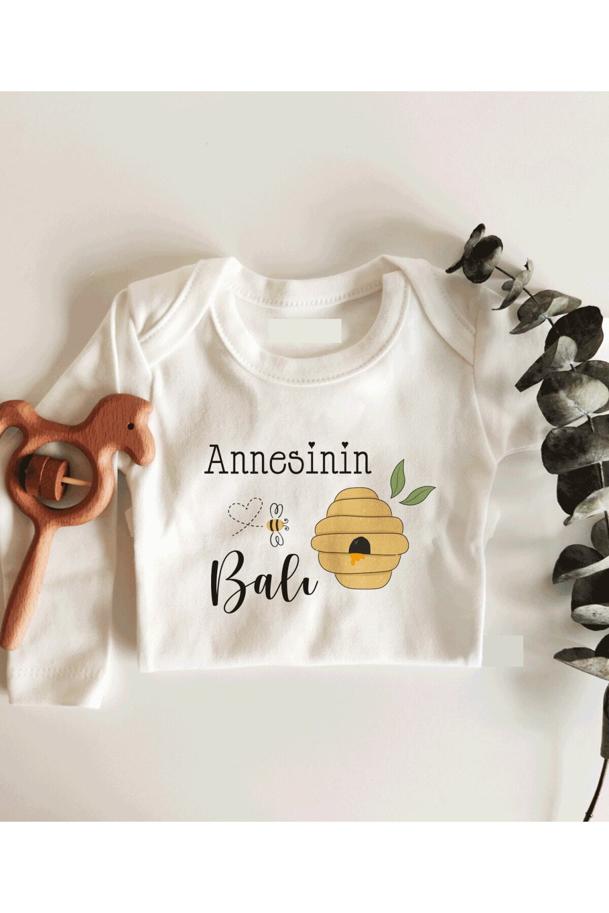 Limon Annesinin Balı Uzun Kol Çıtçıtlı Organik Bebek Body