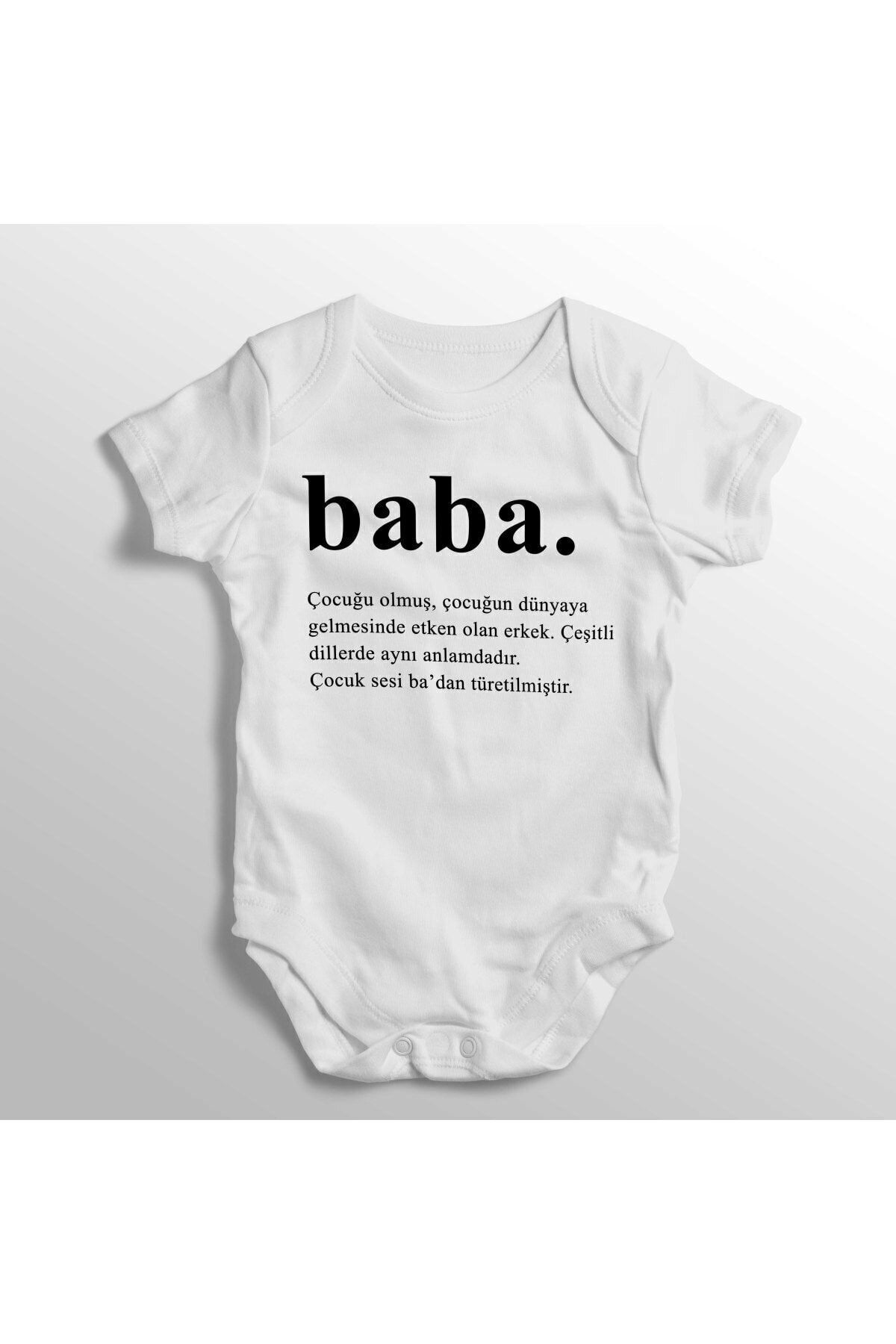 Limon Baba Kelime Anlamı Yazılı Baskılı Bebek Zıbını