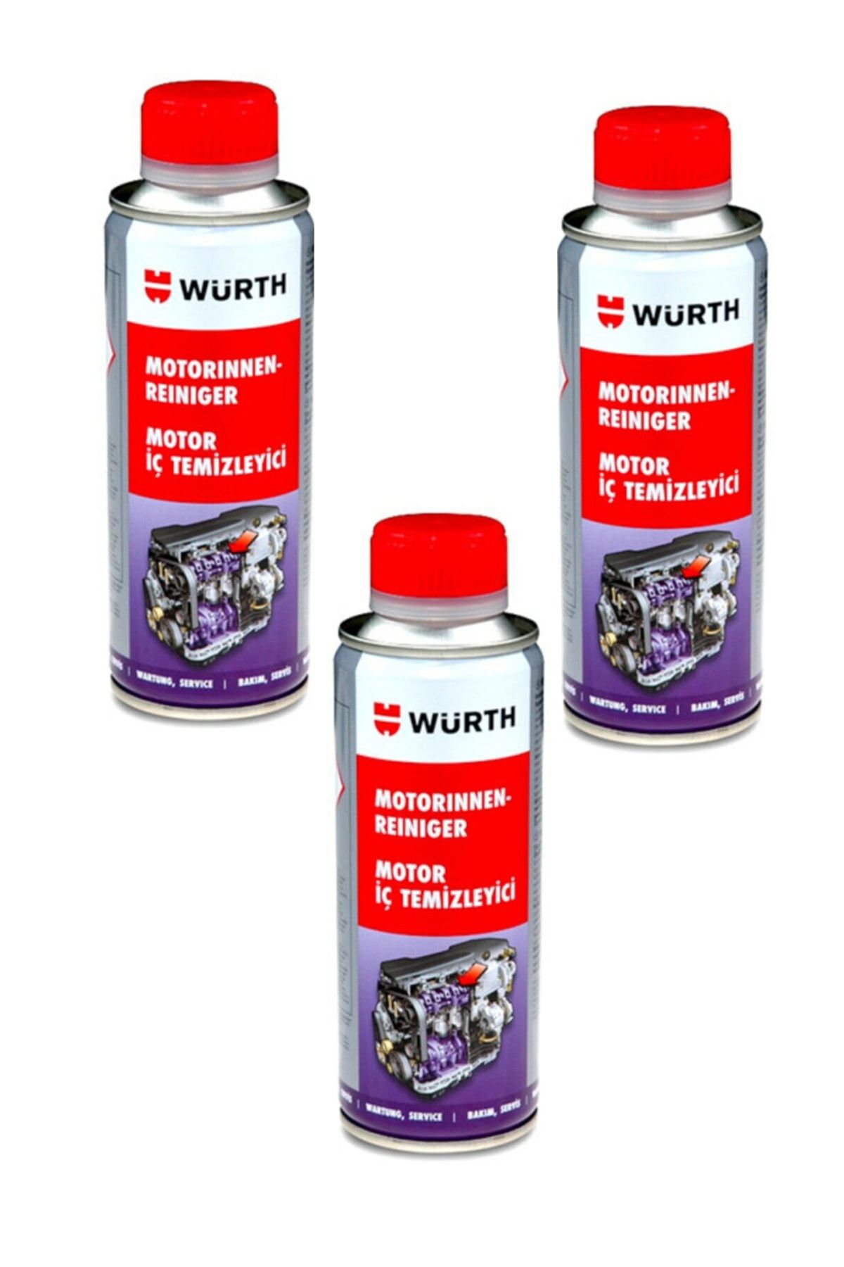 Würth Motor İç Temizleyici 200 ml  3'lü Paket