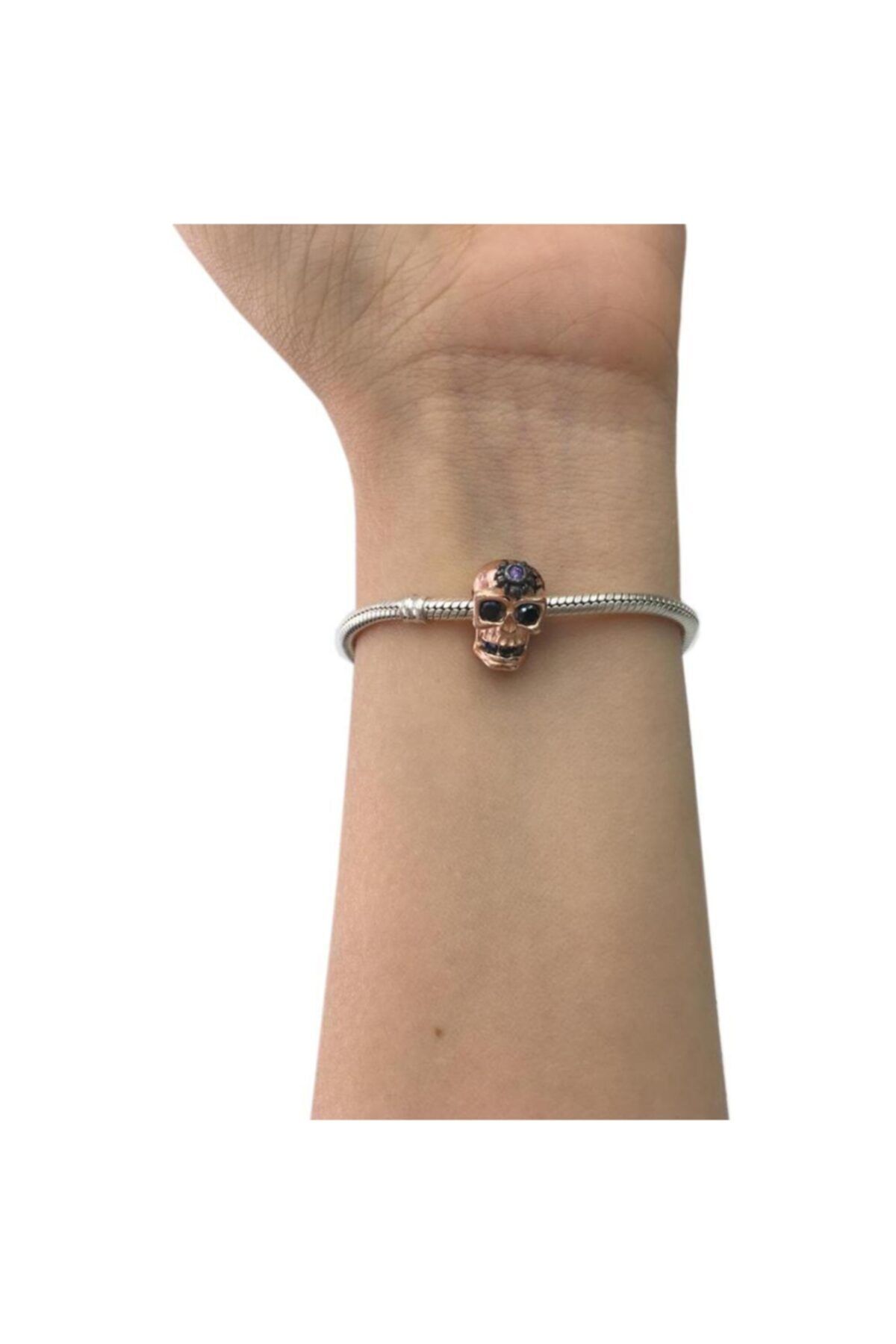 My Story Örümcek Ağı Detaylı Rose Gümüş Charm