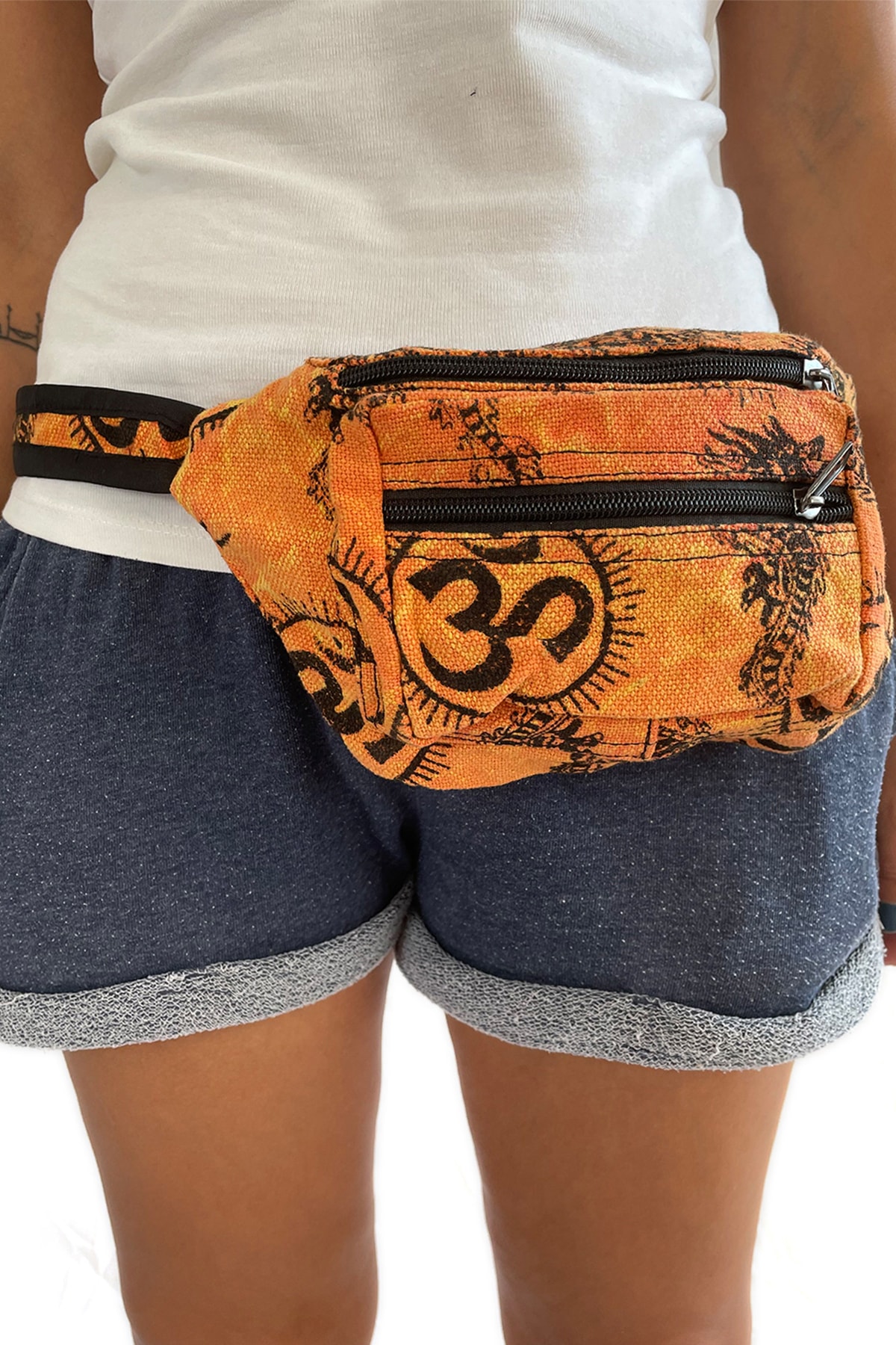 Bohoyasam Turuncu  Bel Çantası