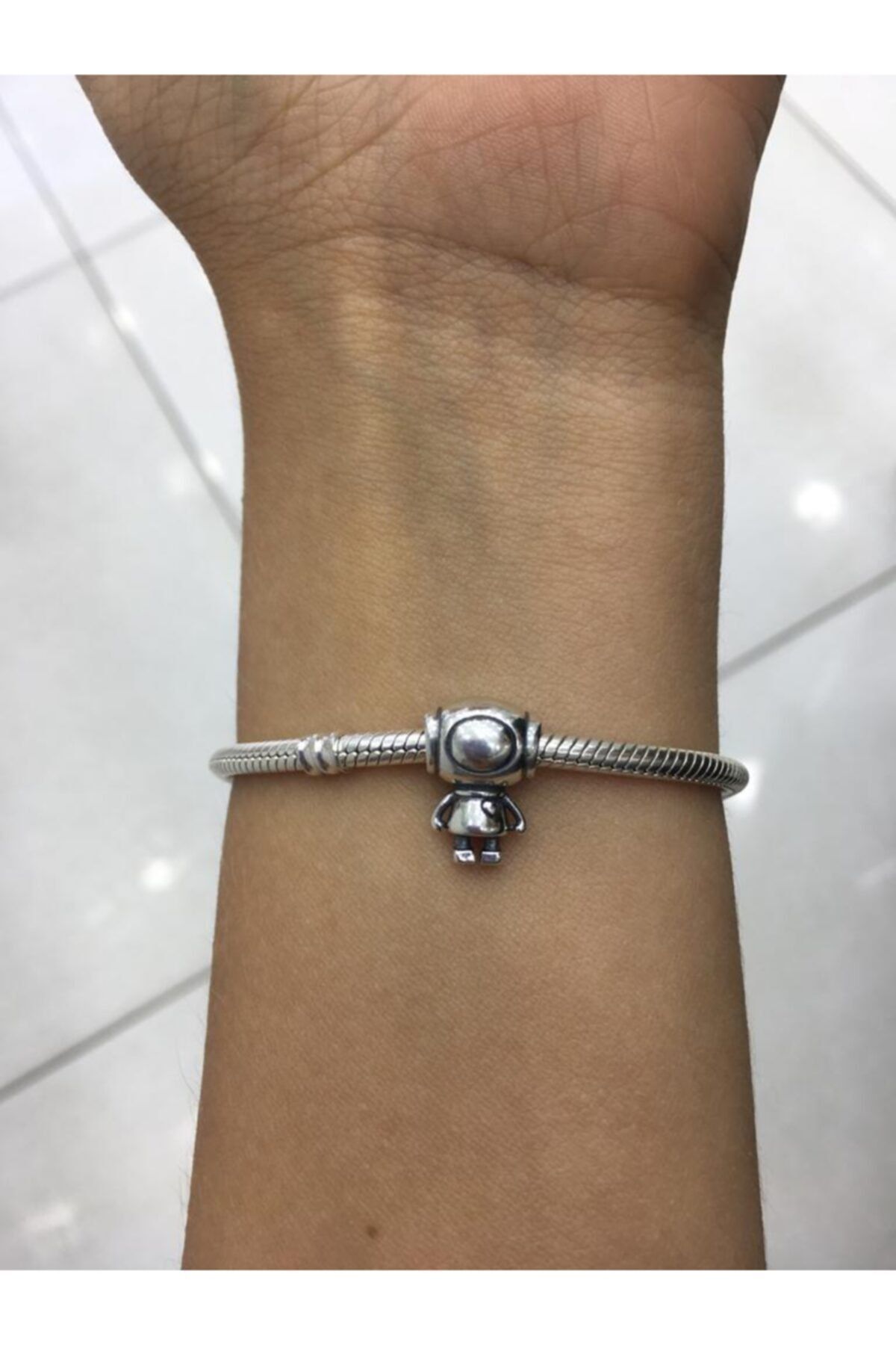 My Story Astronot  Bileklikleri Için Gümüş Charm
