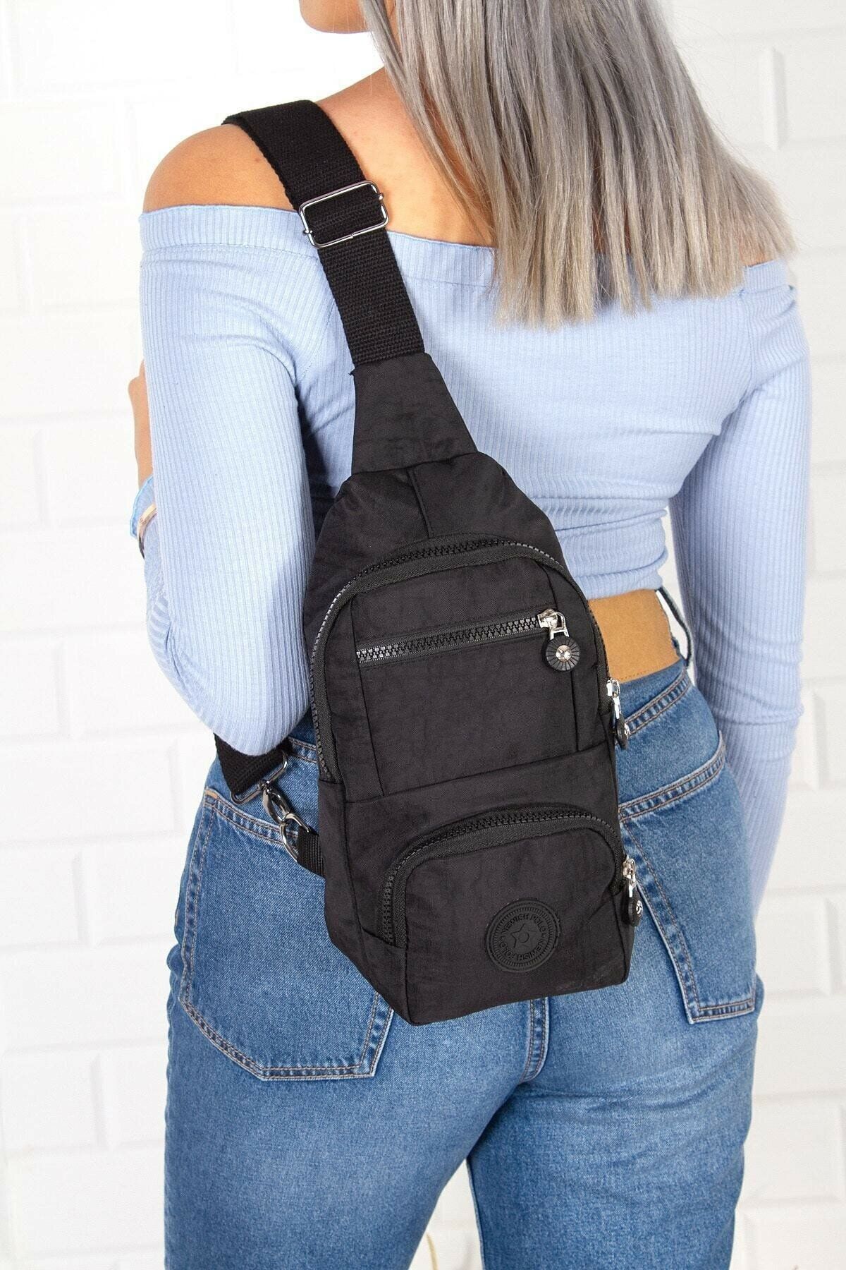 Newish Polo Unisex Krinkıl Çapraz Askılı Bel Omuz Çanta Göğüs Seyahet Günlük Bodybag