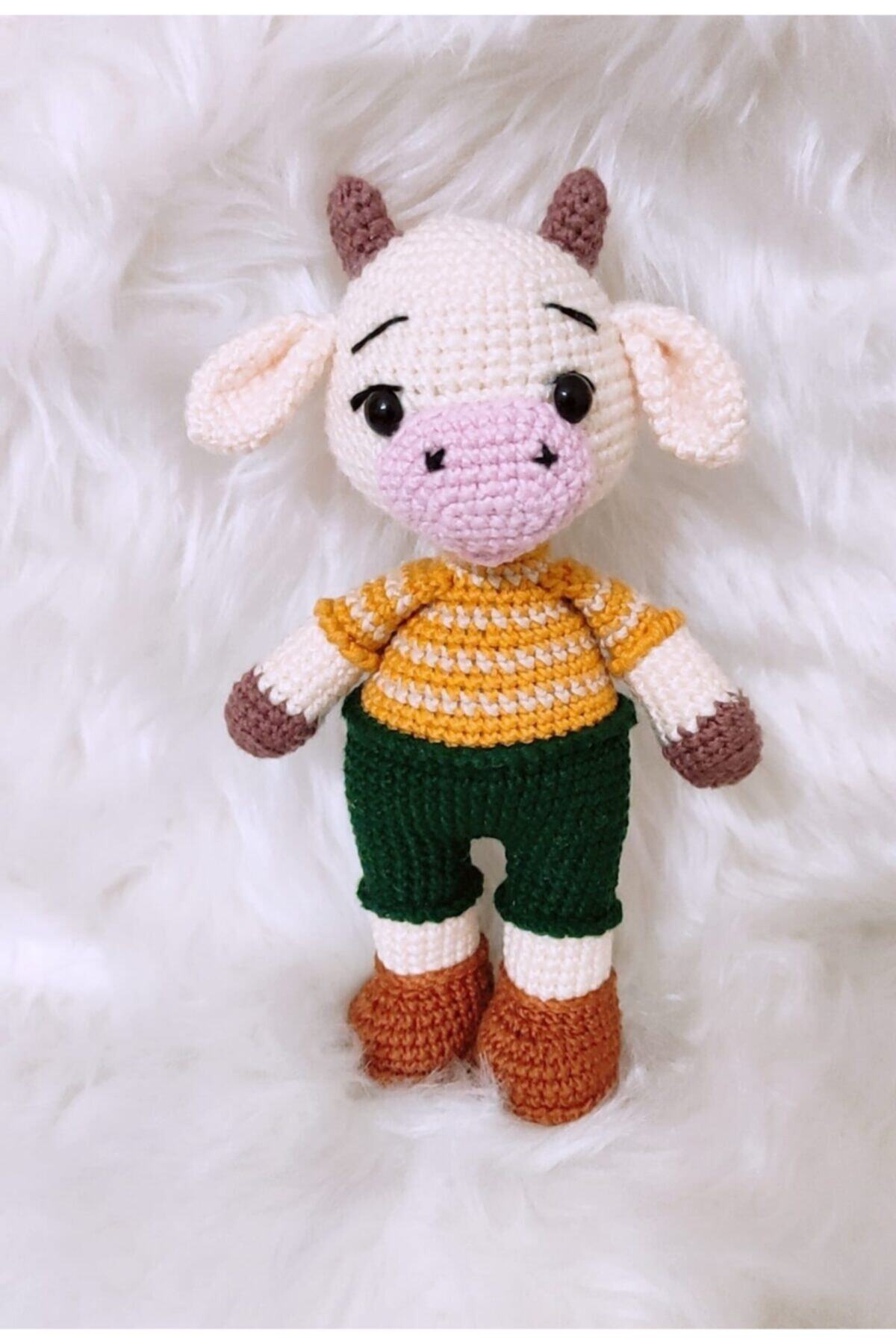 TOYSCİTY Bay Inek Organik Örgü Oyuncak