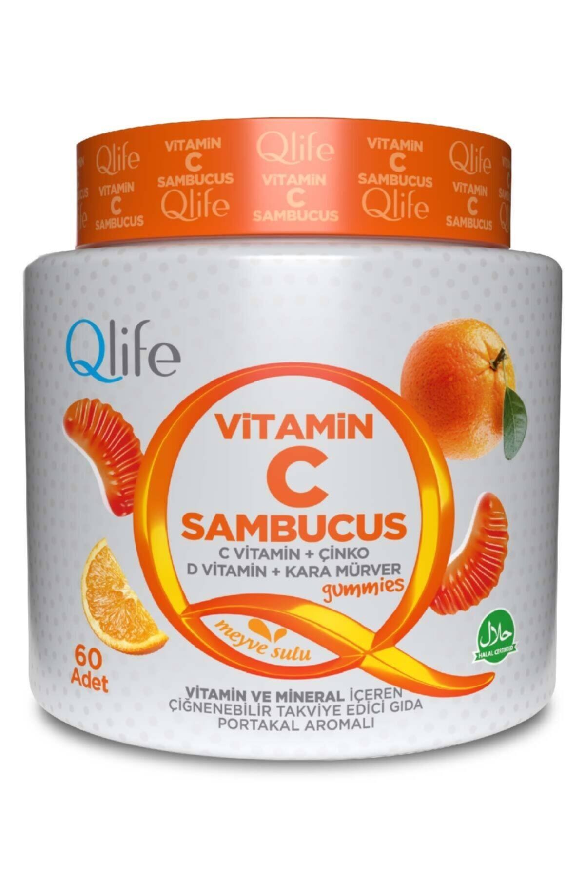 Q LİFE Qlife Vitamin C Sambucus Gummies 60 Adet