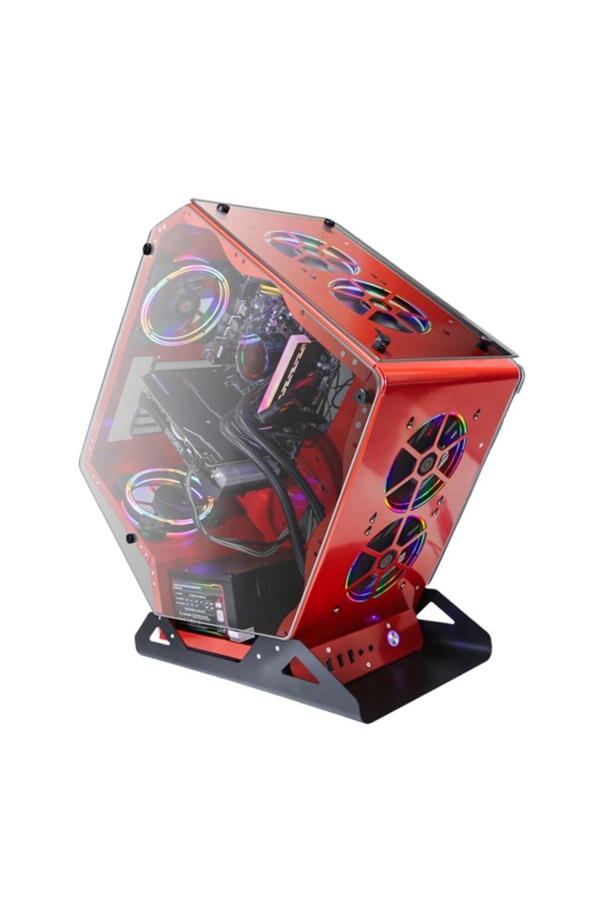 DRAGOS Cage 6x Argb Fan USB 3.0 600W 80+ Plus ATX Gaming Bilgisayar Kasası