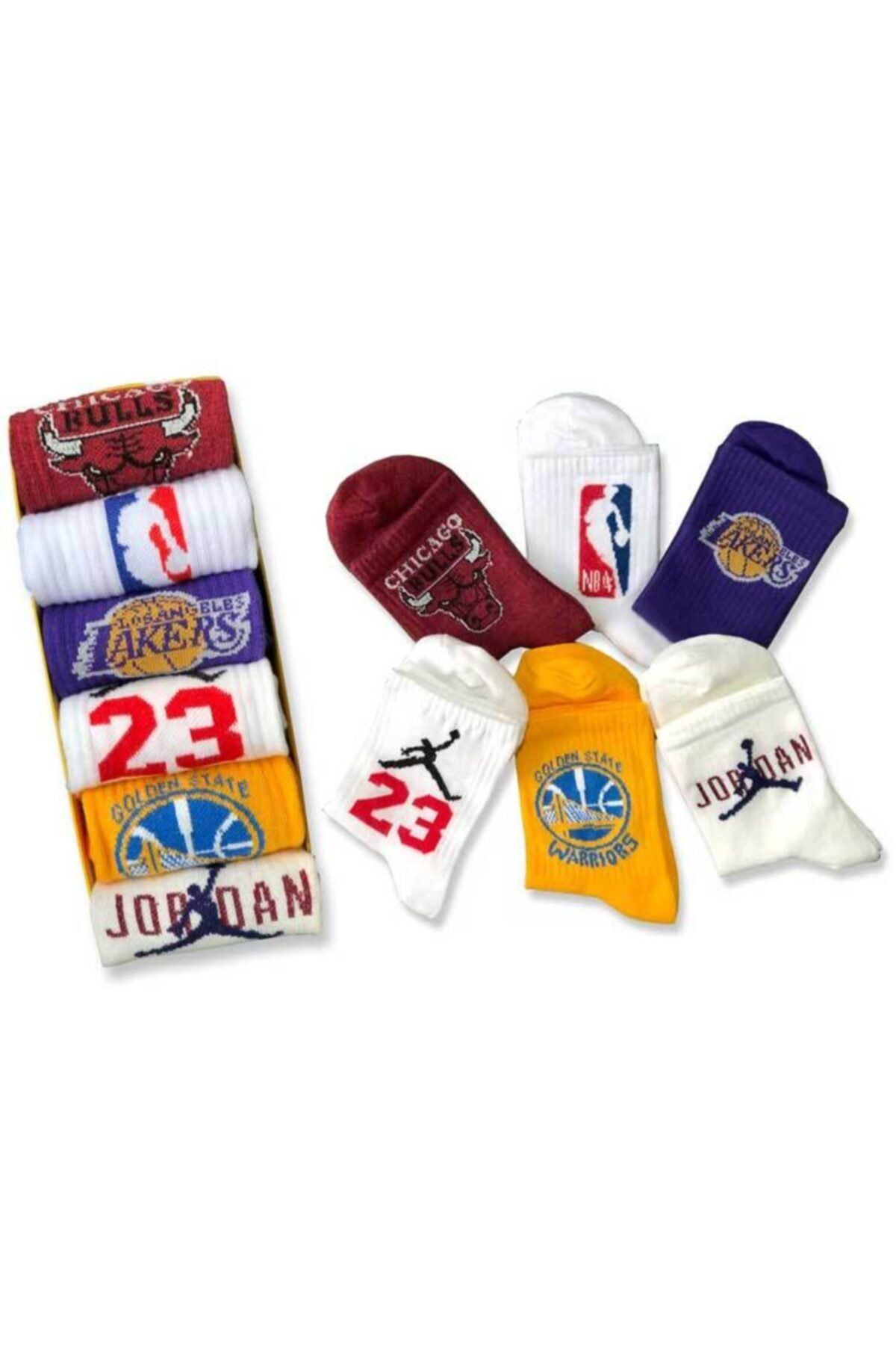 dm del more 6'lı Popüler Basketbol Çorapları
