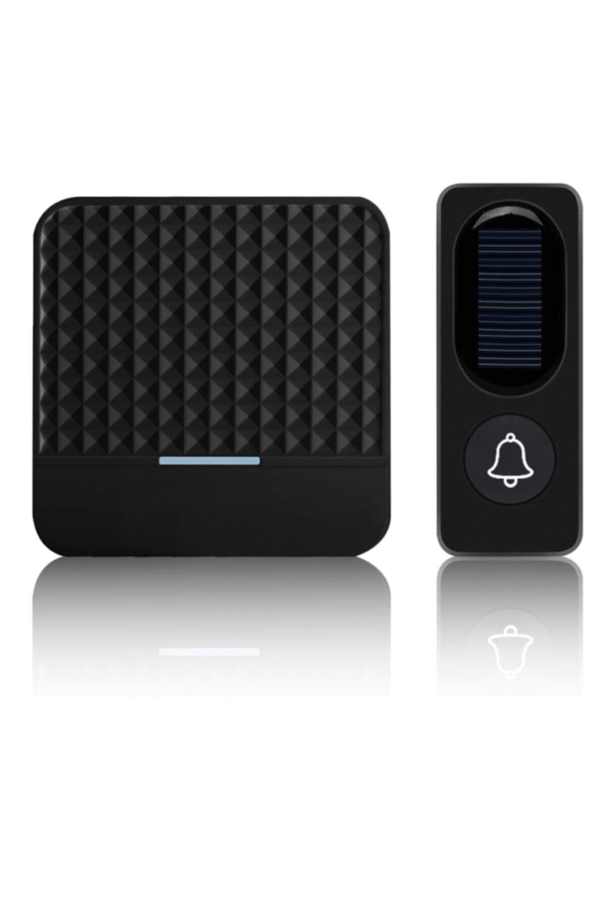 Forecum Kablosuz Kapı Zili Güneş Enerjili 300mt Mesafe Su Geçirmez Doorbell