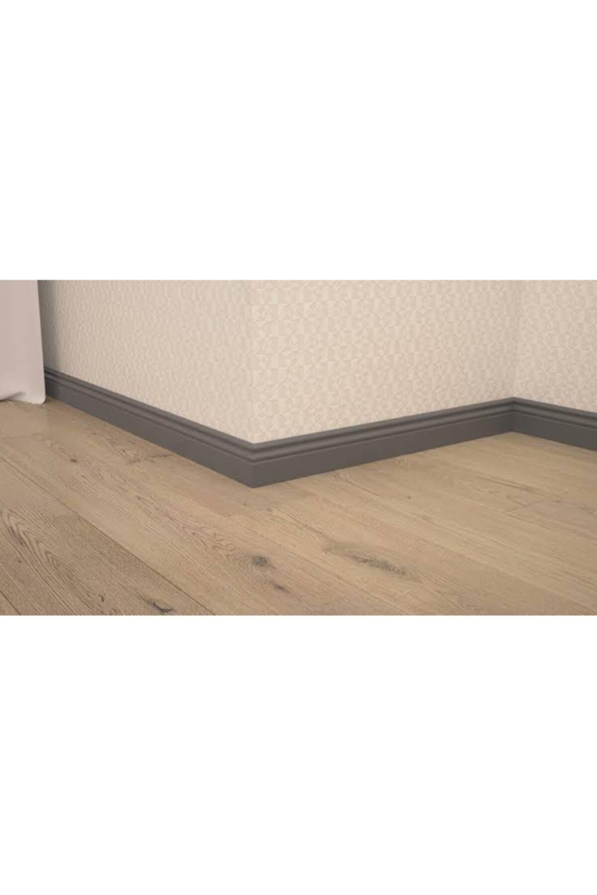 Akasya Ahşap Elite Süpürgelik Boy= 280 cm En= 10 cm Kalınlık= 12 mm Pvc Kaplamalı Ahşap Süpürgelik