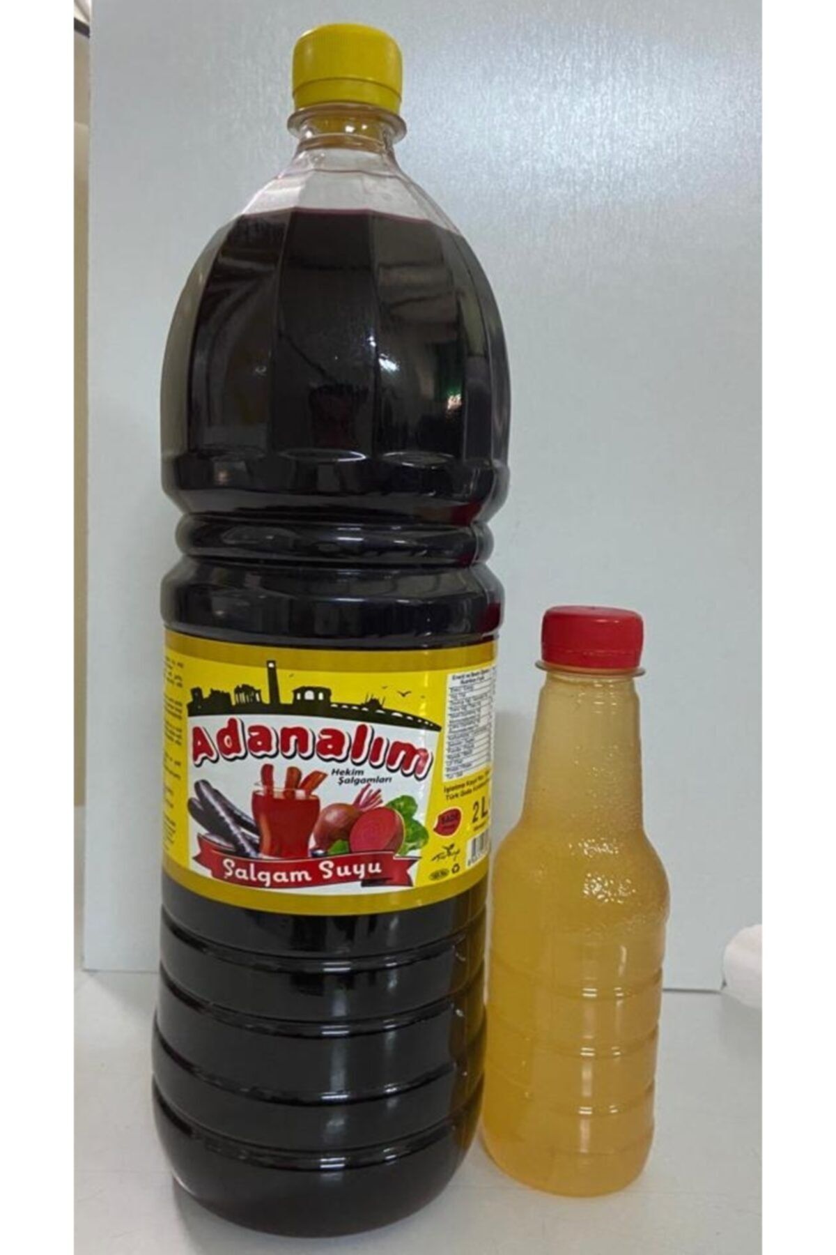 ADANALI HEKİM ŞALGAMLARI 2 Litre Pet Şişe 1 Adet Acısız Sade Doğal Adana Şalgamı acı Sos